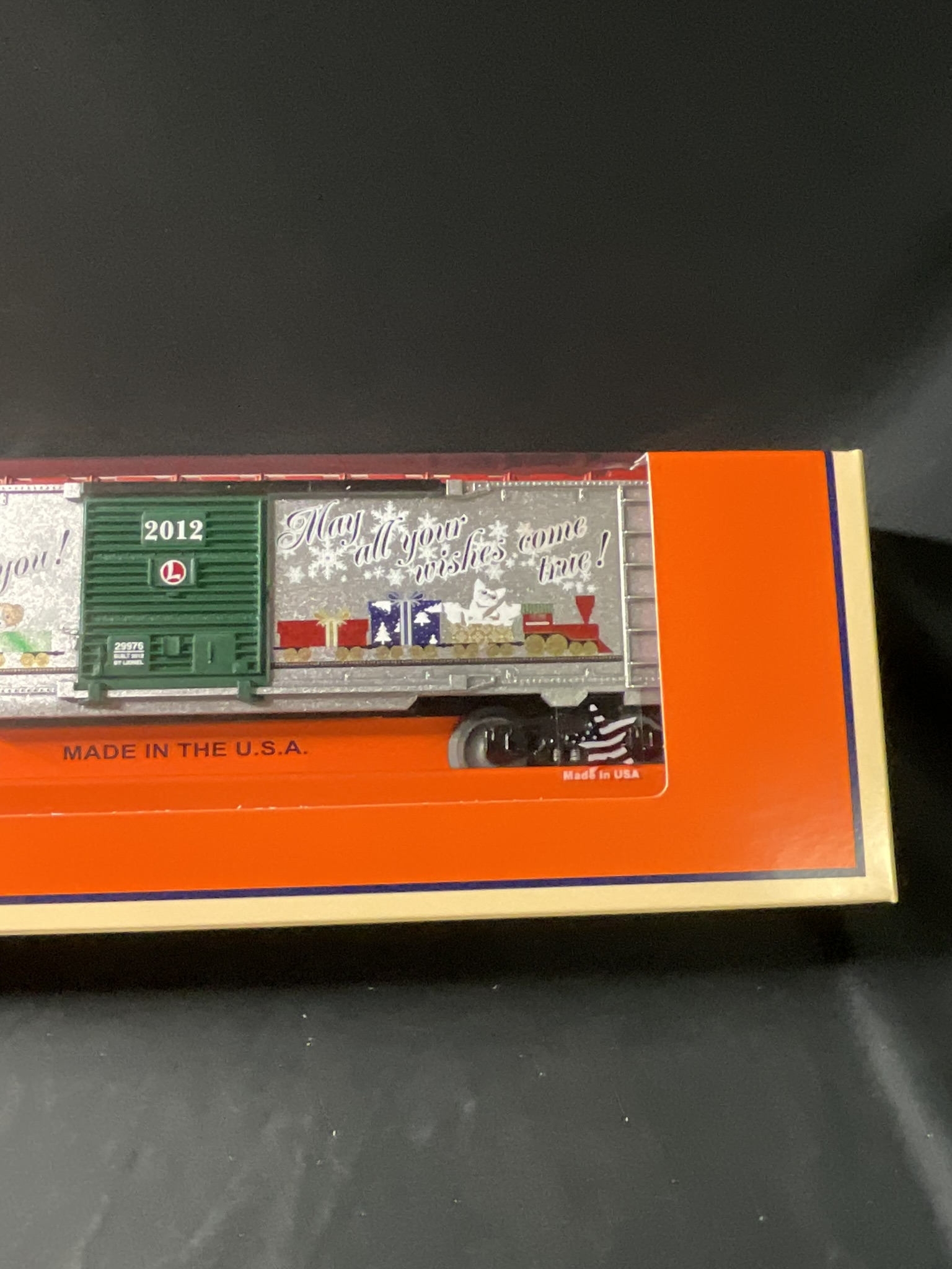 Lionel 6-29976 2012 O Gauge Christmas Boxcar in Original Box