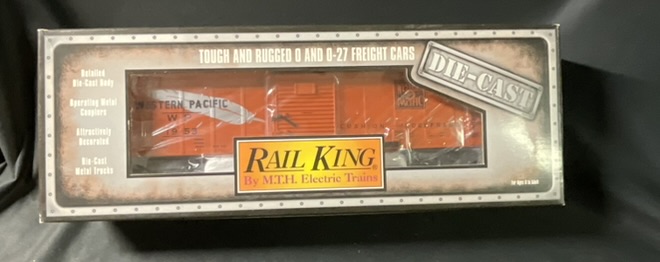 M.T.H. Rail King O Gauge Western Pacific Boxcar 30-8402
