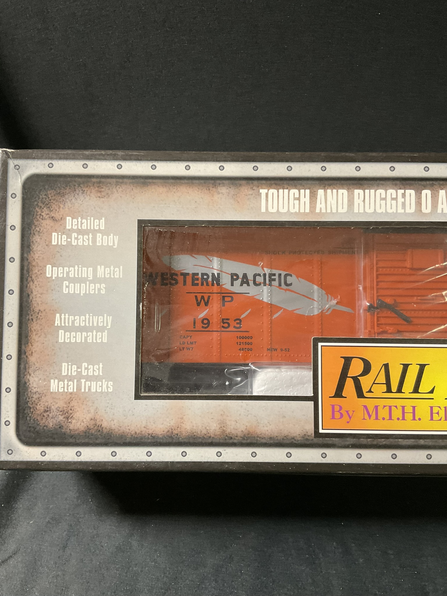 M.T.H. Rail King O Gauge Western Pacific Boxcar 30-8402