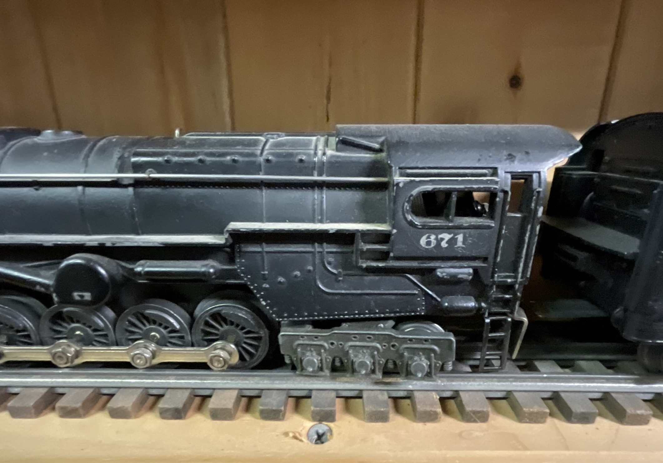 A Lionel No. 671 Pennsylvania Railroad S2 Steam Turbine Locomotive and Tender