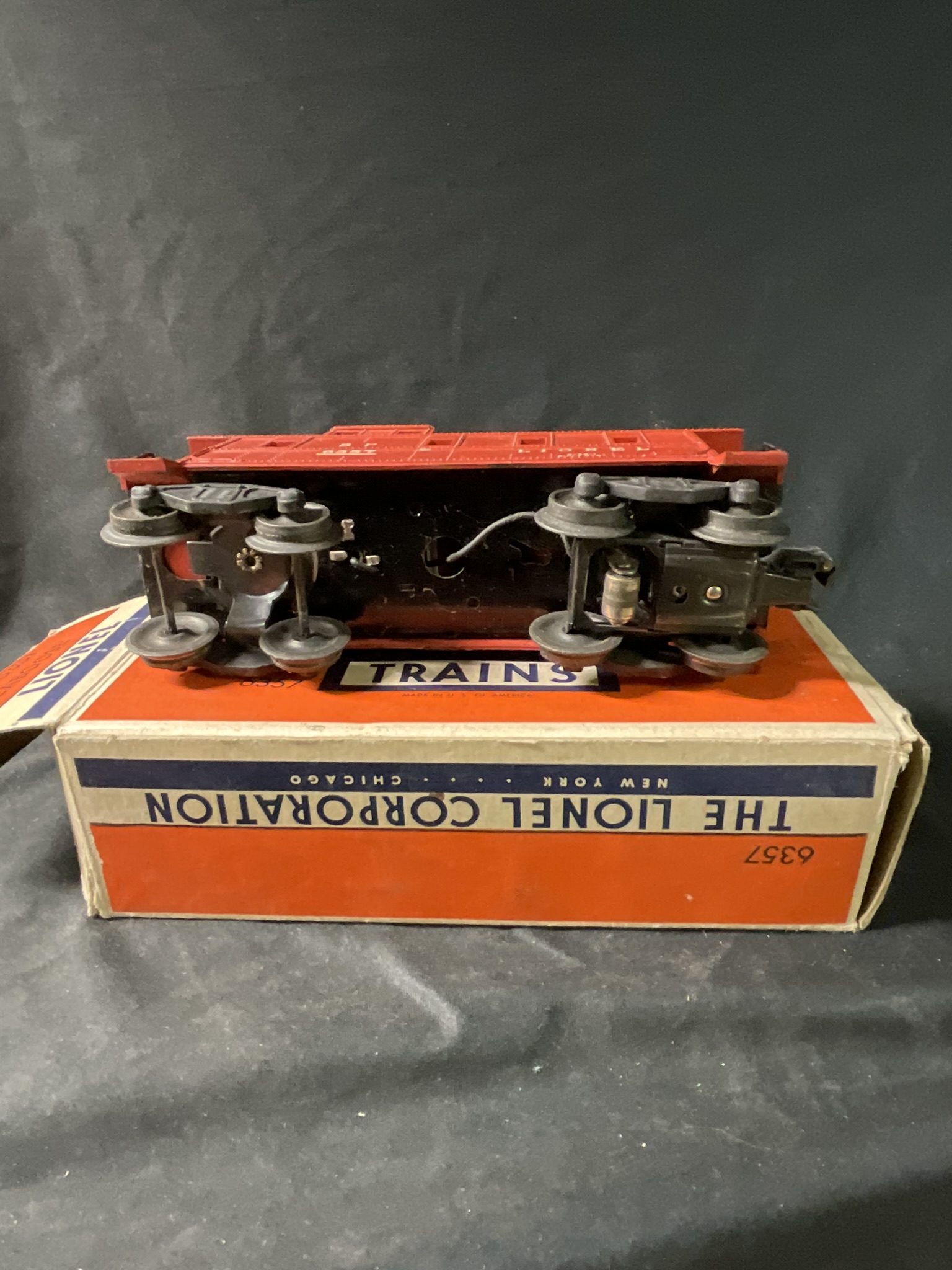Lionel Postwar No. 6357 Southern Pacific Illuminated Caboose with Original Box