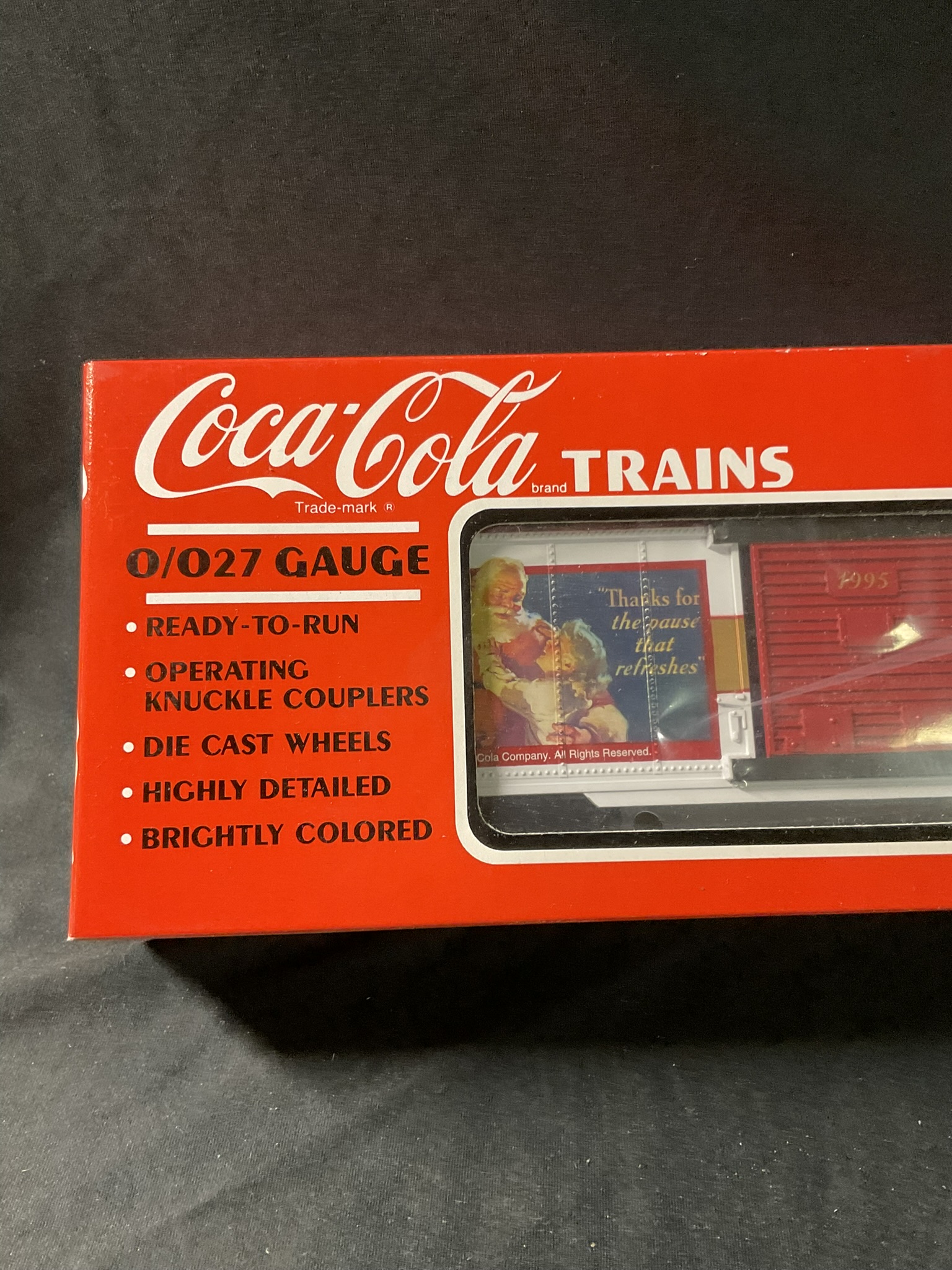 K-Line O/O27 Gauge Coca-Cola 1995 Christmas Boxcar K-644706 in Original Box