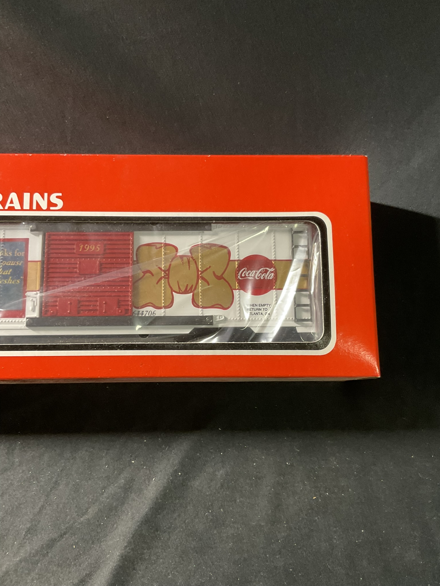 K-Line O/O27 Gauge Coca-Cola 1995 Christmas Boxcar K-644706 in Original Box