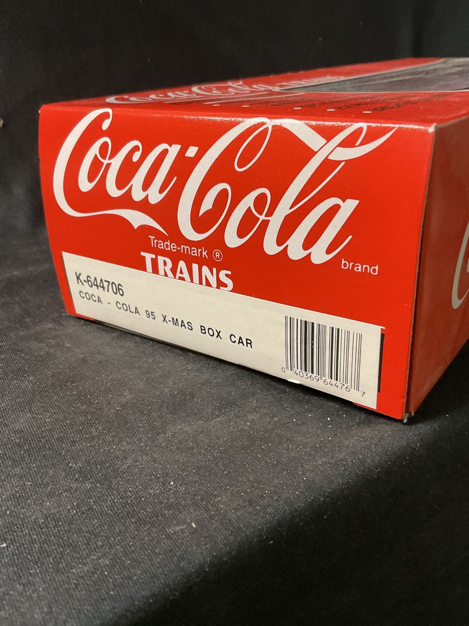 K-Line O/O27 Gauge Coca-Cola 1995 Christmas Boxcar K-644706 in Original Box