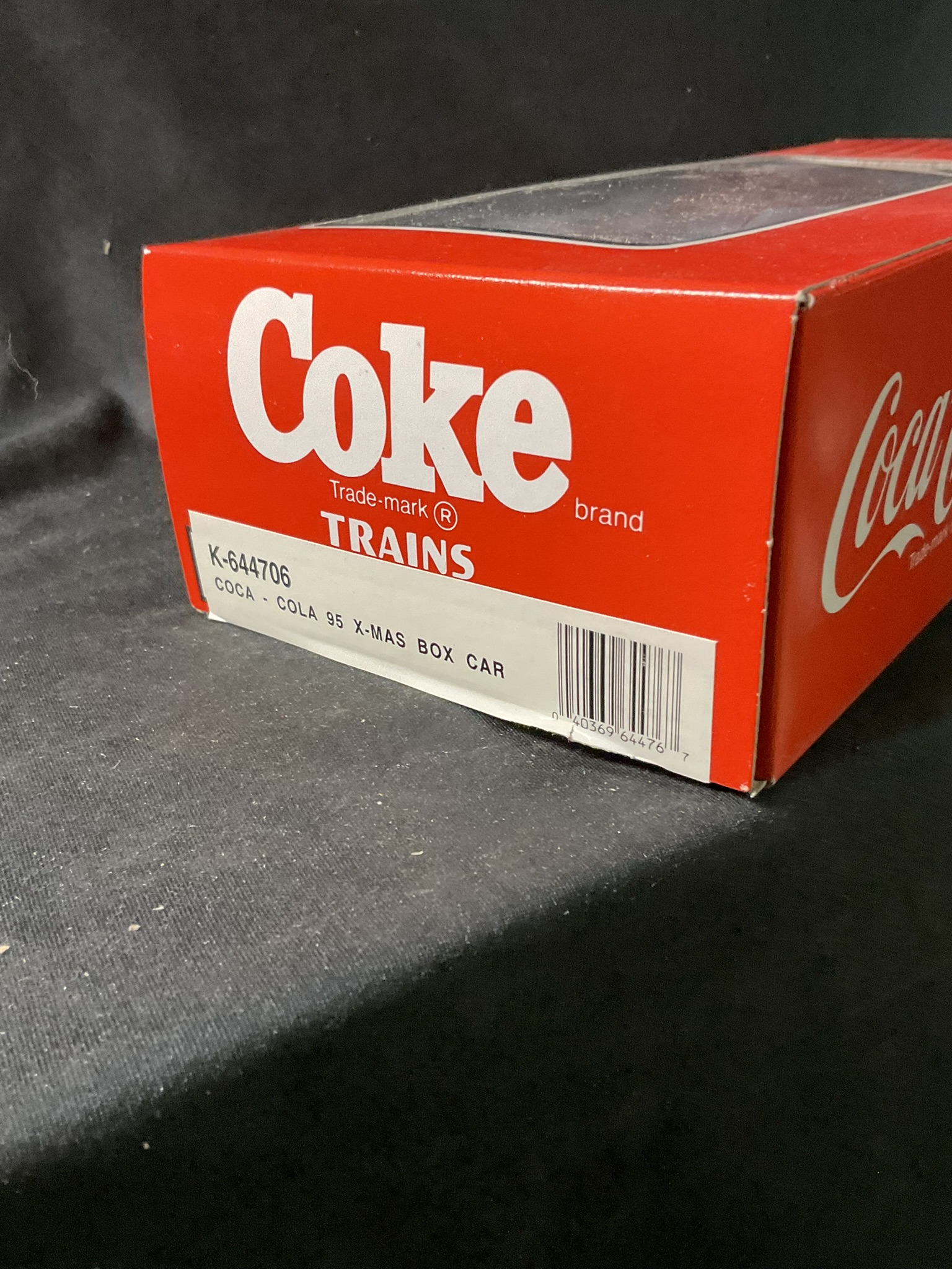 K-Line O/O27 Gauge Coca-Cola 1995 Christmas Boxcar K-644706 in Original Box