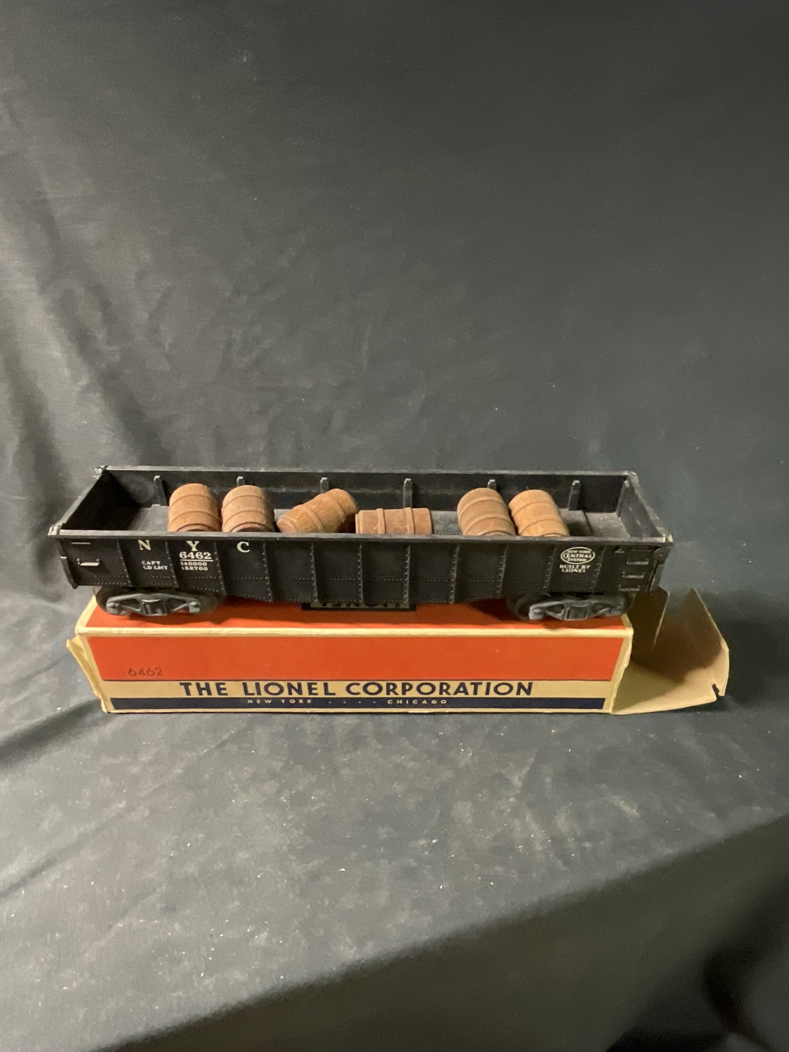 Lionel No. 6462 New York Central Gondola Car with Original Box