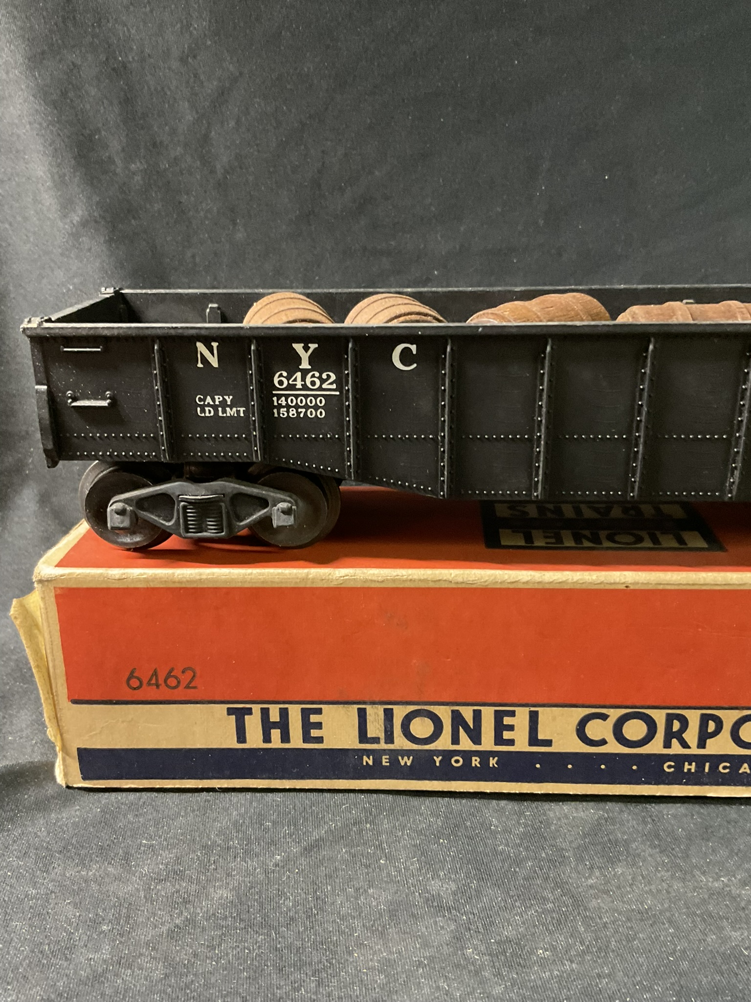 Lionel No. 6462 New York Central Gondola Car with Original Box