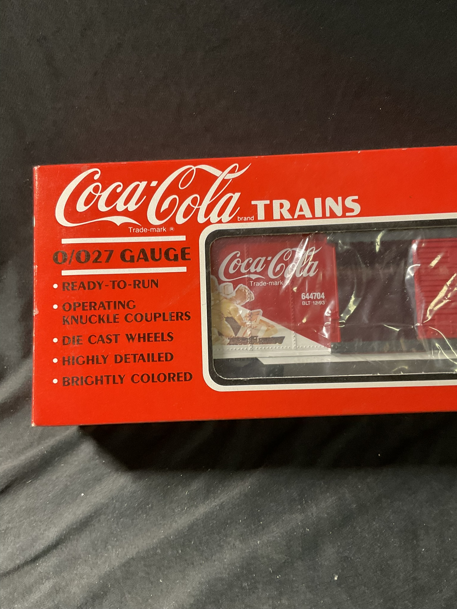 K-Line O/O27 Gauge Coca-Cola 1993 Christmas Boxcar