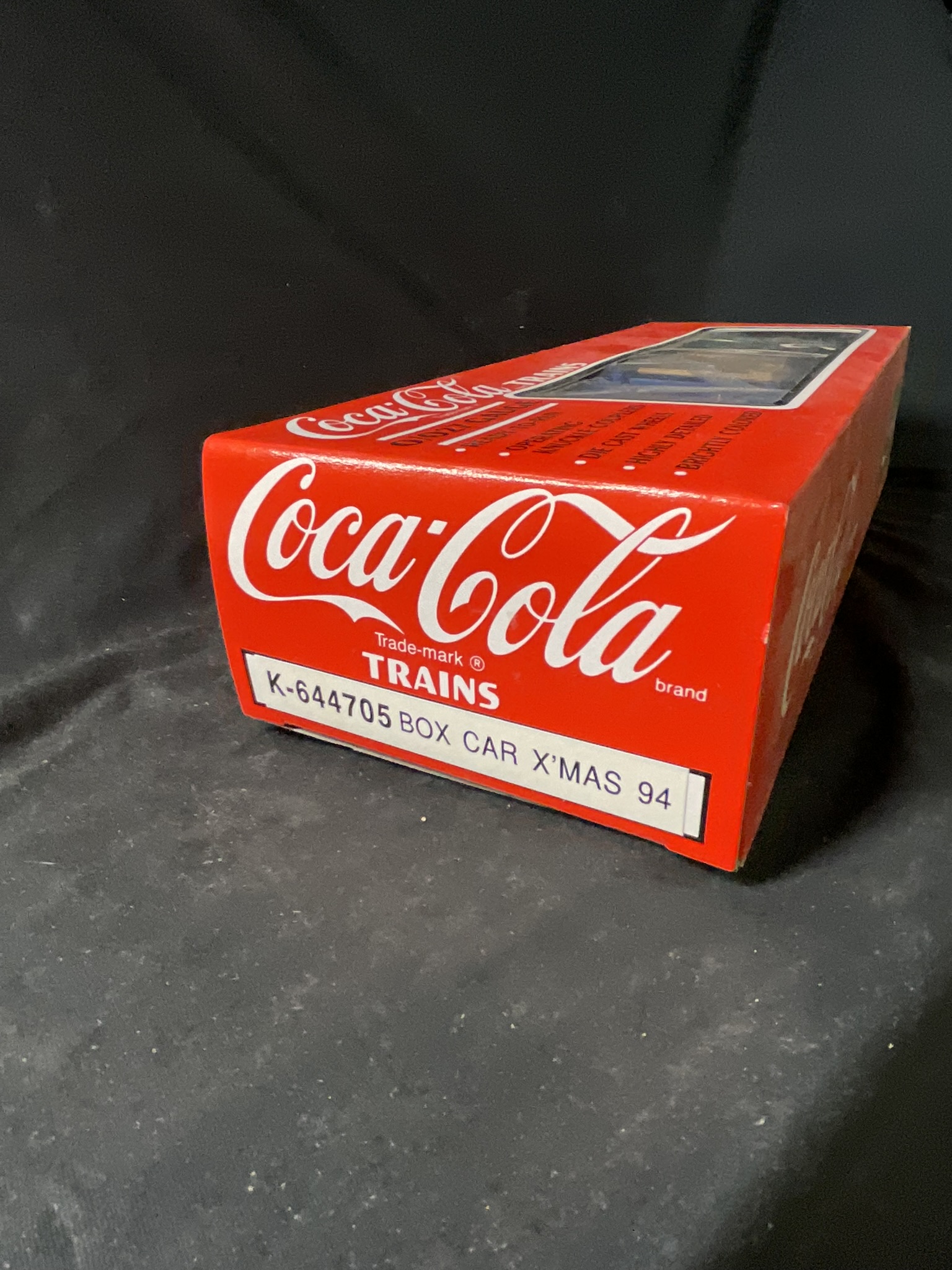 K-Line O Gauge Coca-Cola Christmas 1994 Box Car Model K-644705