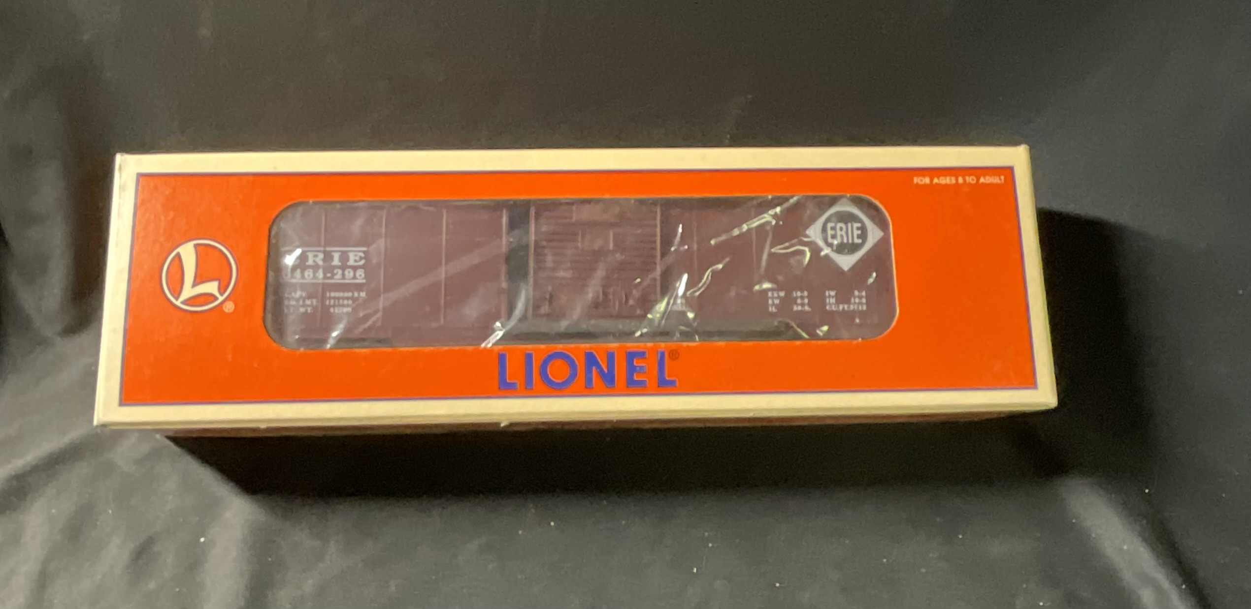 Lionel 6-19283 Erie 6464-296 O-Gauge Boxcar in Original Box