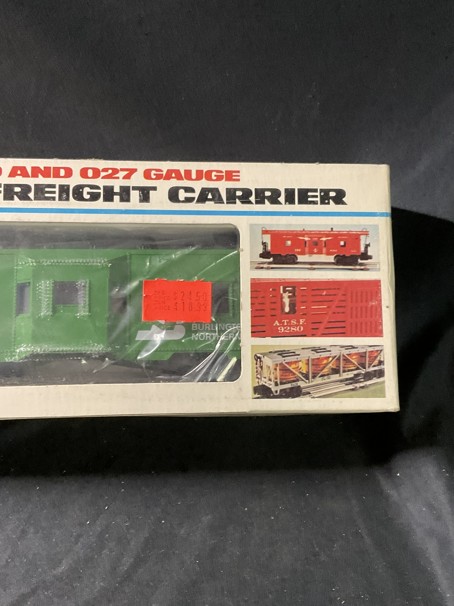 Lionel O/O27 Gauge Burlington Northern Bay Window Caboose 6-9326 with Original Box