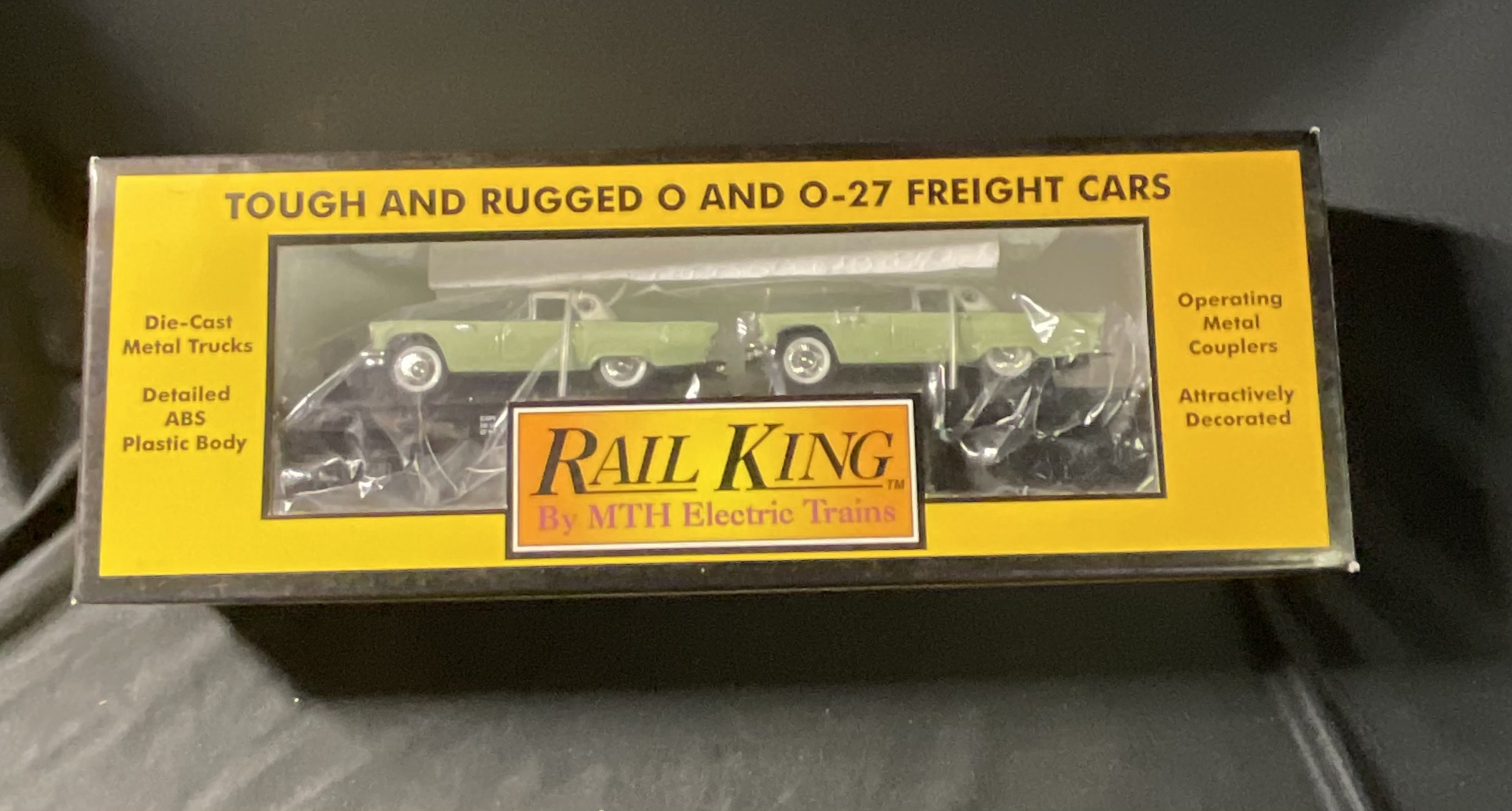 MTH RailKing Auto Transport Flat Car with T-Birds Item No. 30-7613
