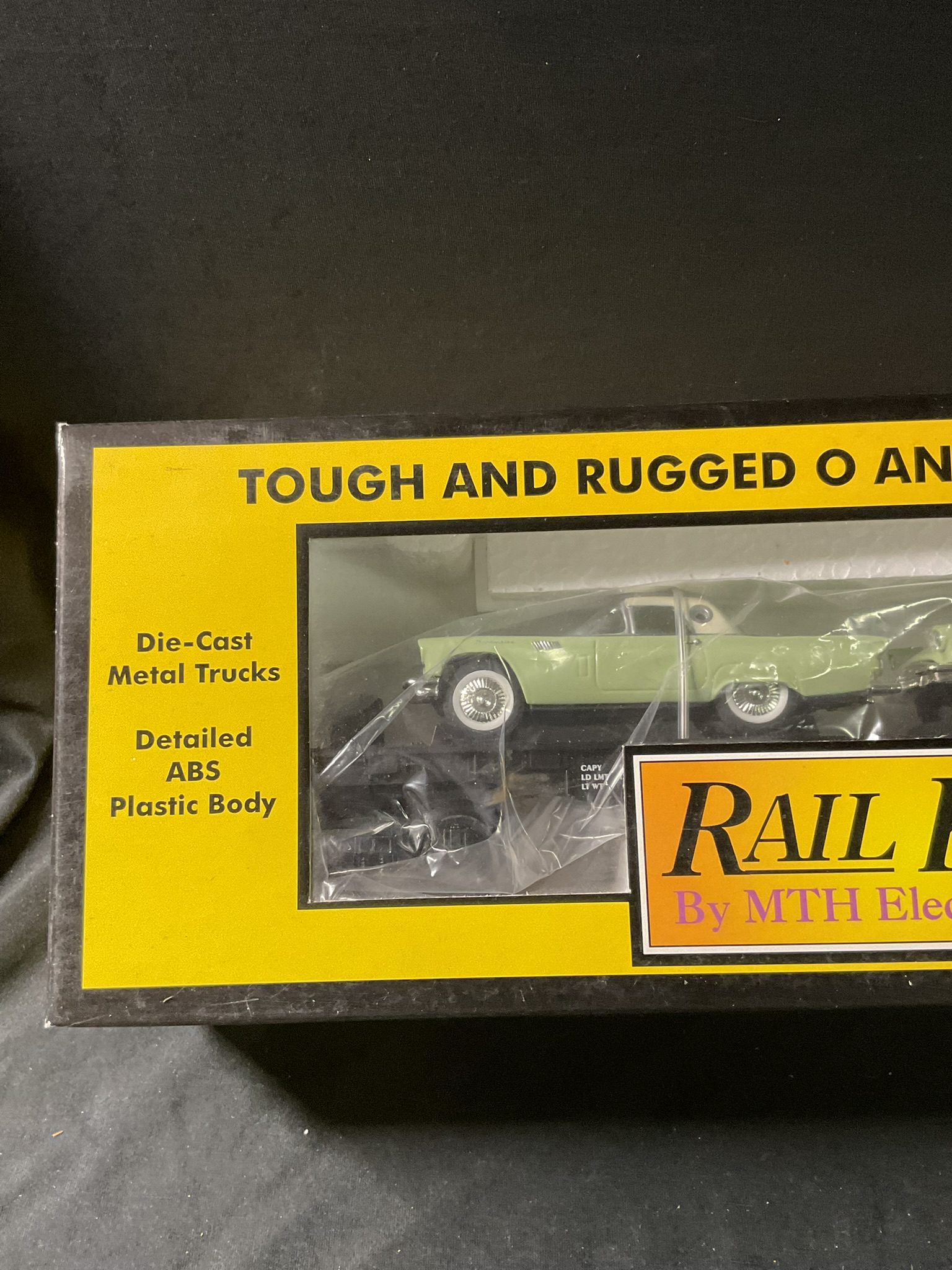 MTH RailKing Auto Transport Flat Car with T-Birds Item No. 30-7613