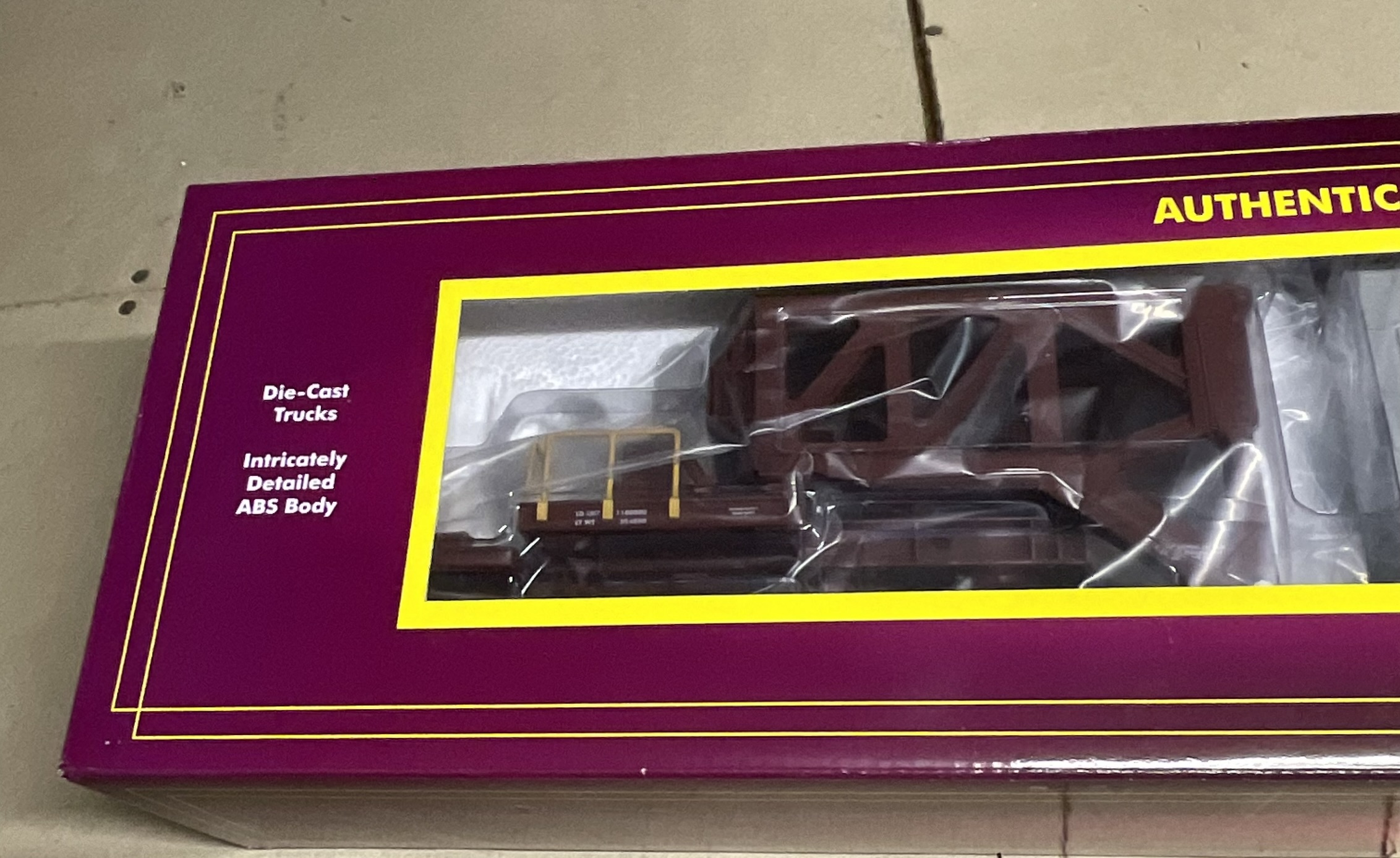 M.T.H. Electric Trains O Scale Pennsylvania Schnabel Flatcar with Transformer Load 20-98871