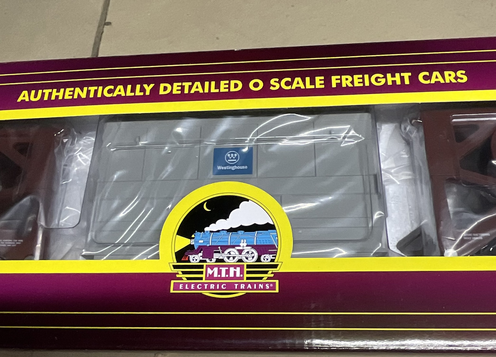 M.T.H. Electric Trains O Scale Pennsylvania Schnabel Flatcar with Transformer Load 20-98871