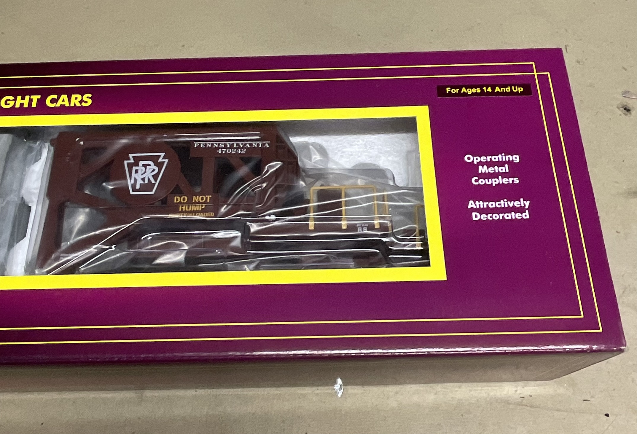 M.T.H. Electric Trains O Scale Pennsylvania Schnabel Flatcar with Transformer Load 20-98871