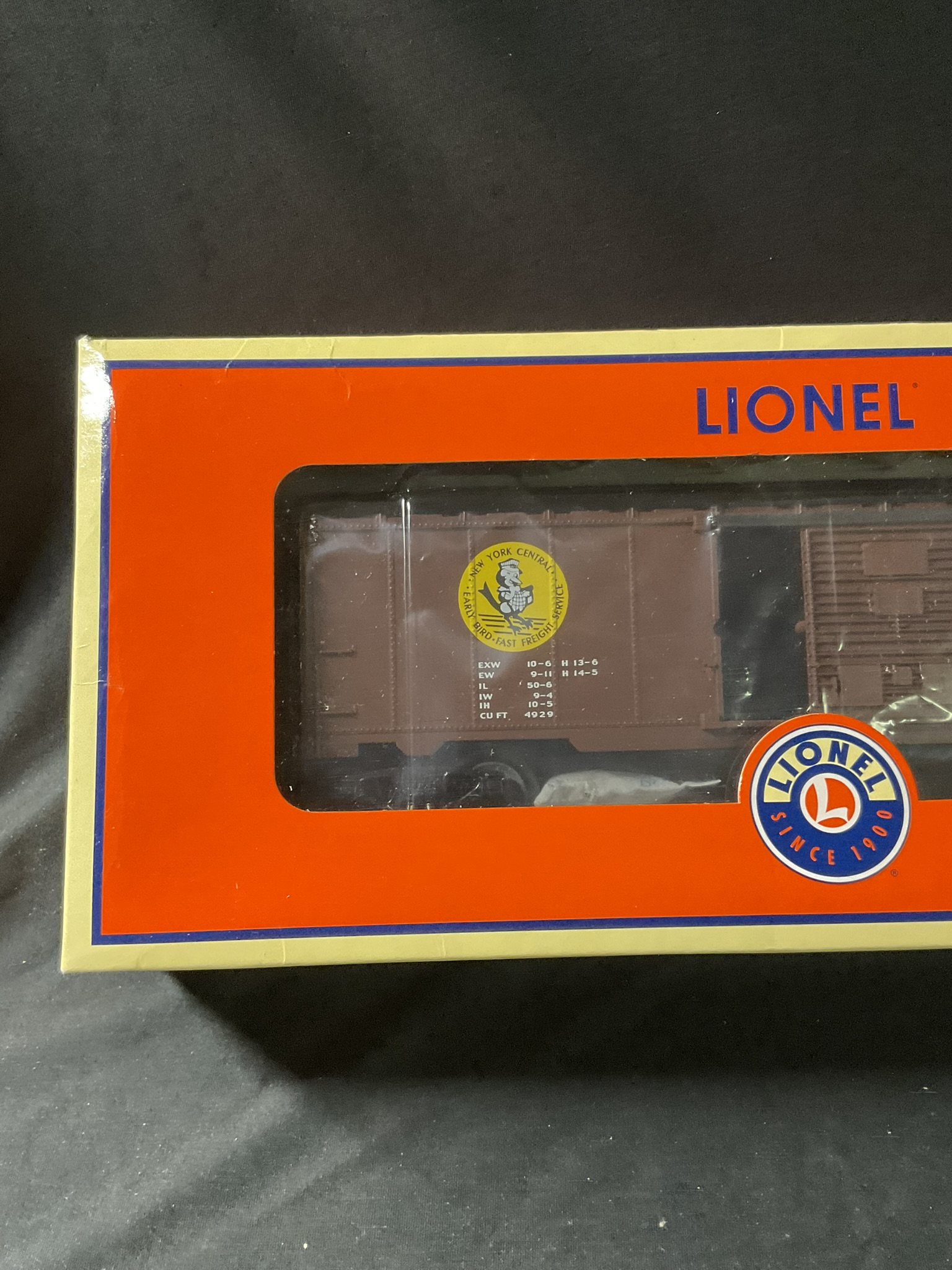 Lionel 6-36250 New York Central Early Bird NYC Boxcar Road Number 165302