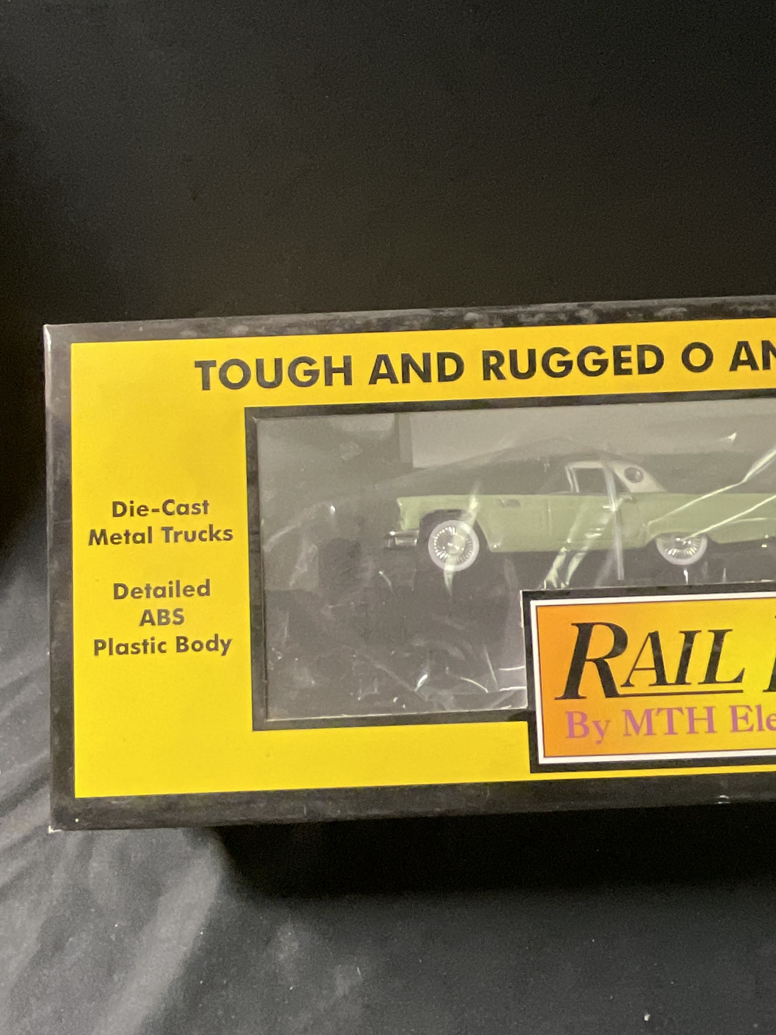 RailKing by MTH Electric Trains Auto Transport Flat Car with 1957 Ford Thunderbirds Item 30-7613