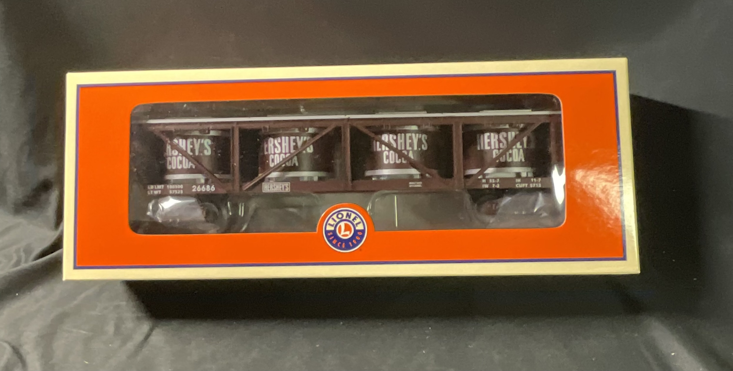 Lionel Hershey's Cocoa Vat Car No. 6-26686 in Original Box