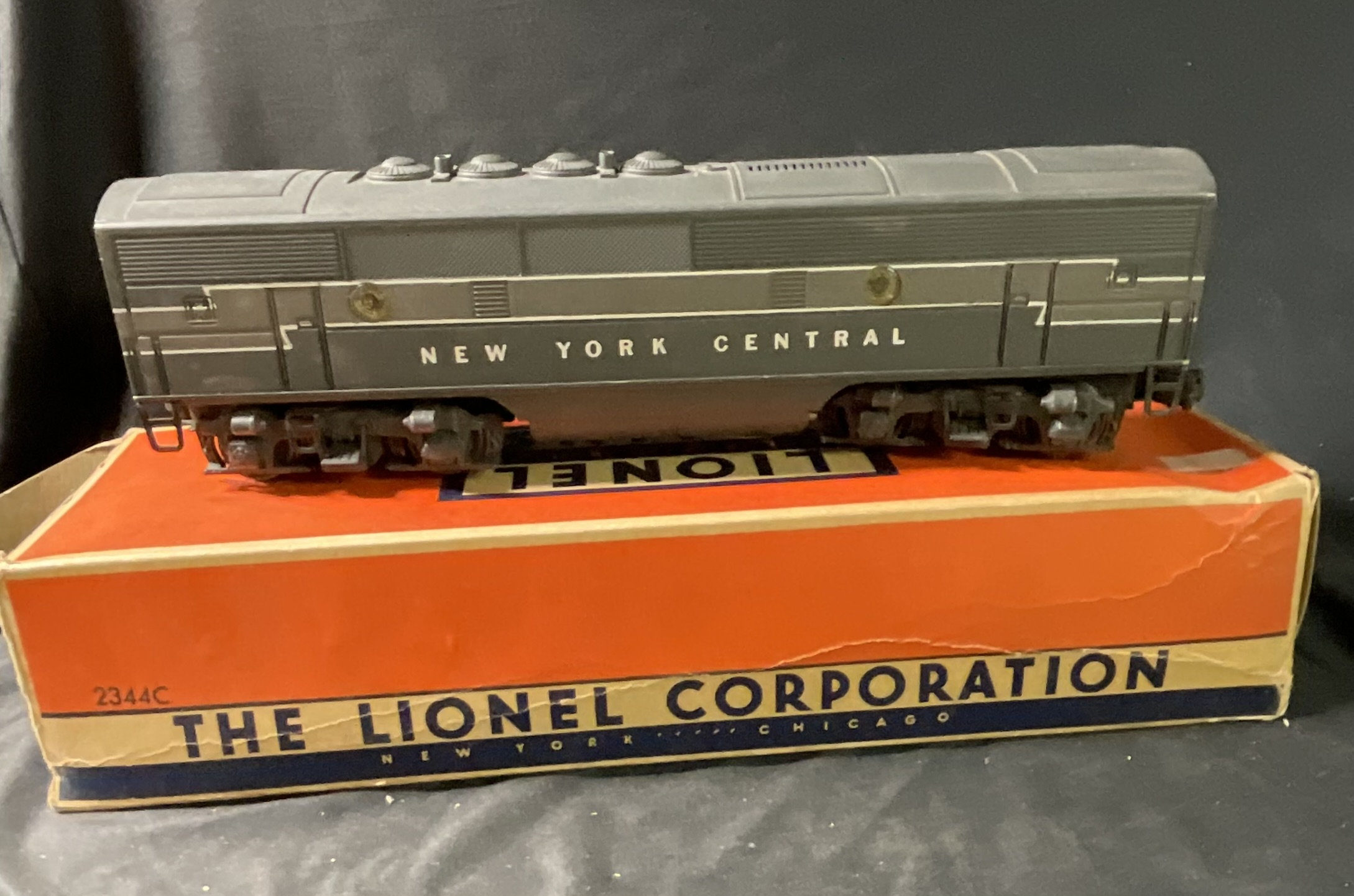Lionel Postwar O Gauge New York Central Diesel B Unit 2344C with Original Box
