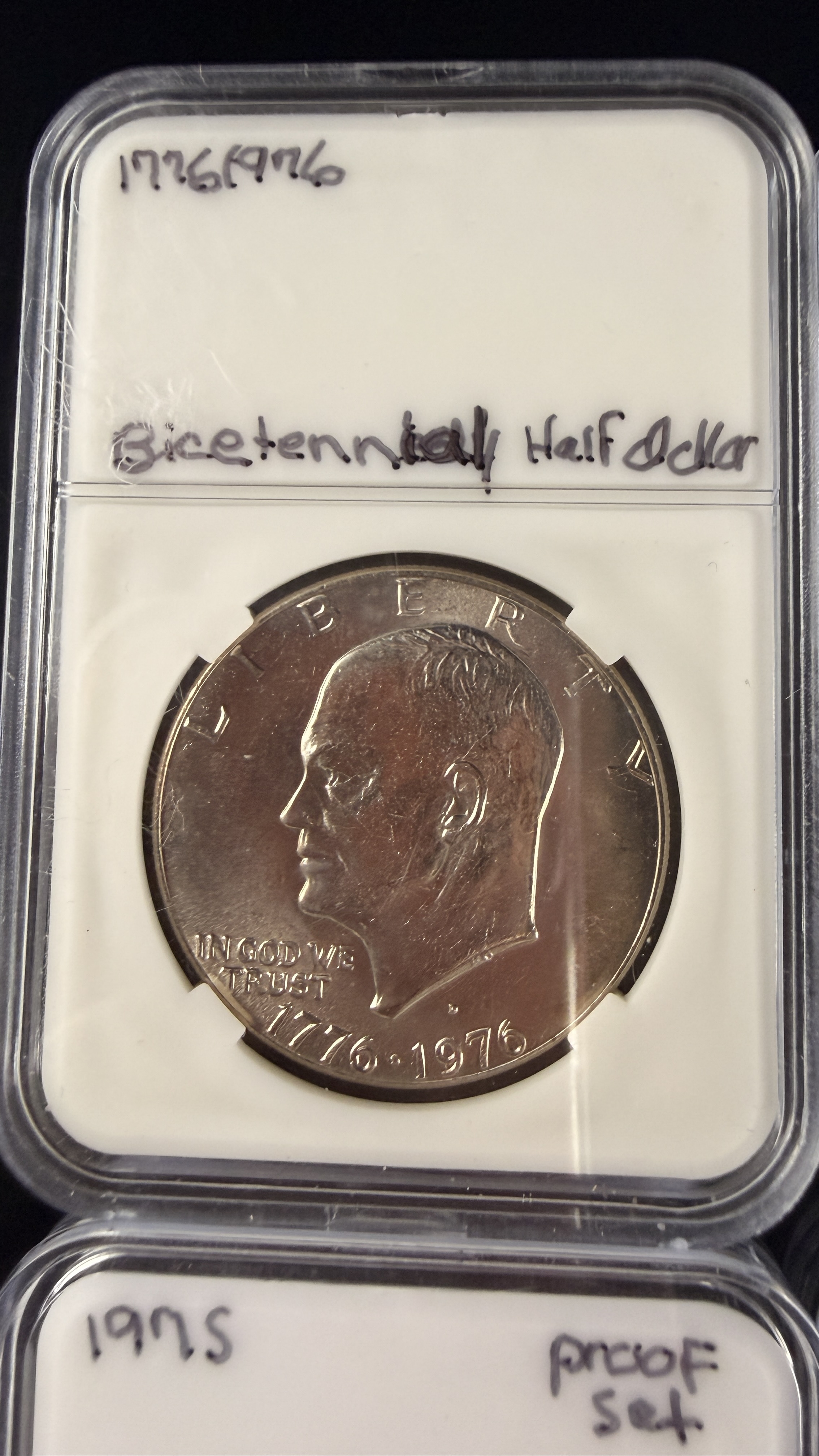 A Collection of US Eisenhower Dollars, 1971-1976