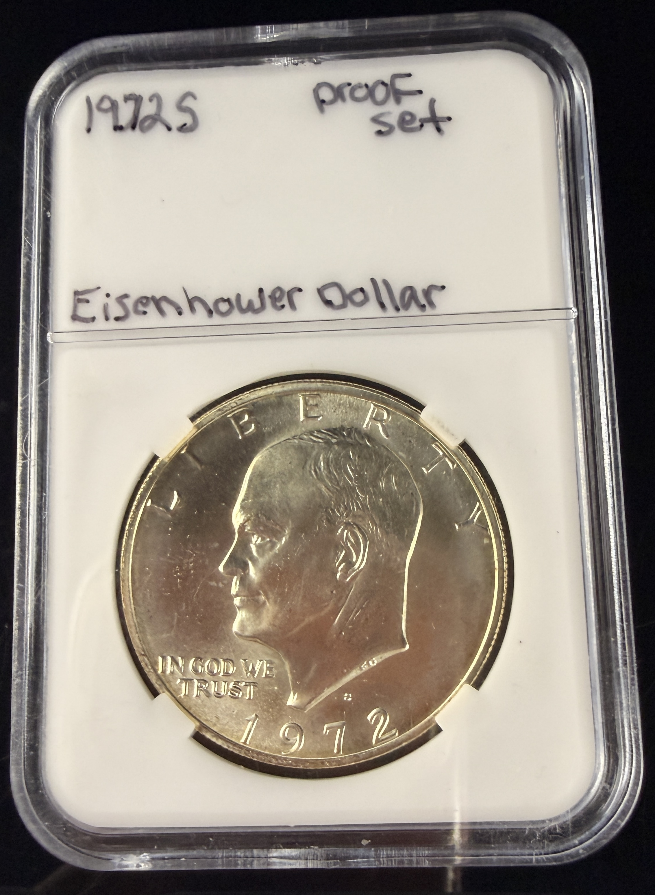 A Collection of US Eisenhower Dollars, 1971-1976