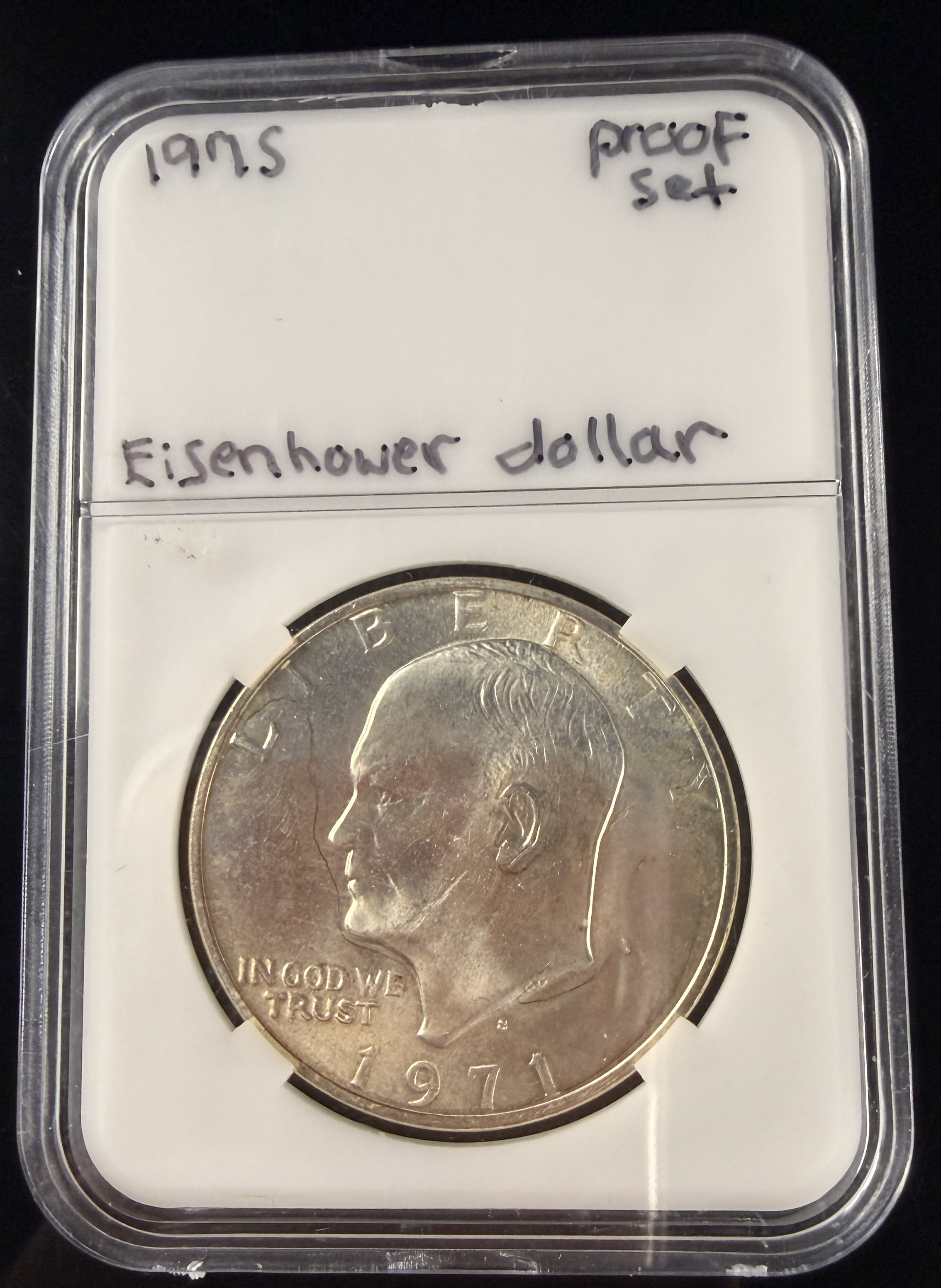 A Collection of US Eisenhower Dollars, 1971-1976