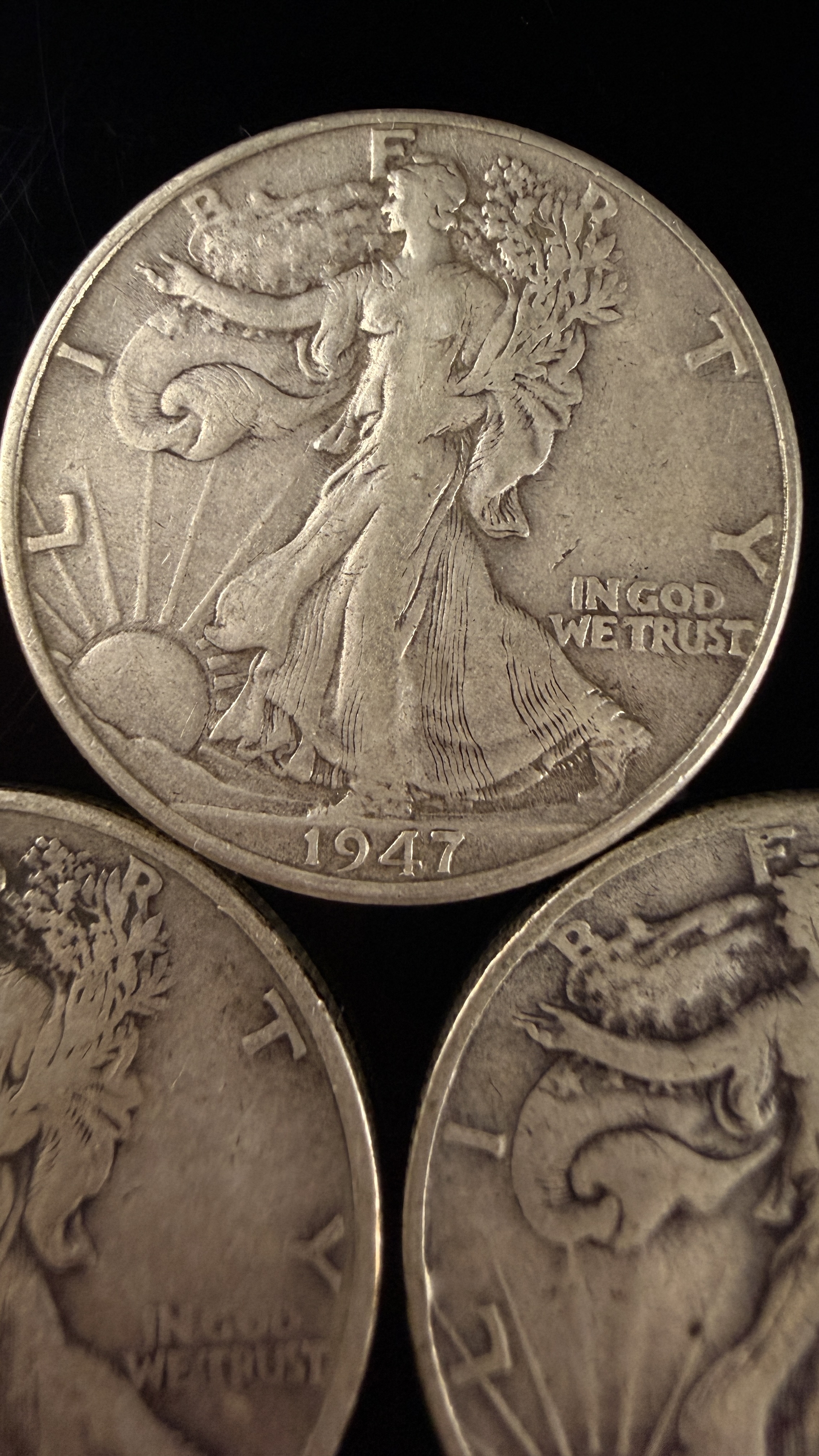 A Collection of US Walking Liberty Half Dollars