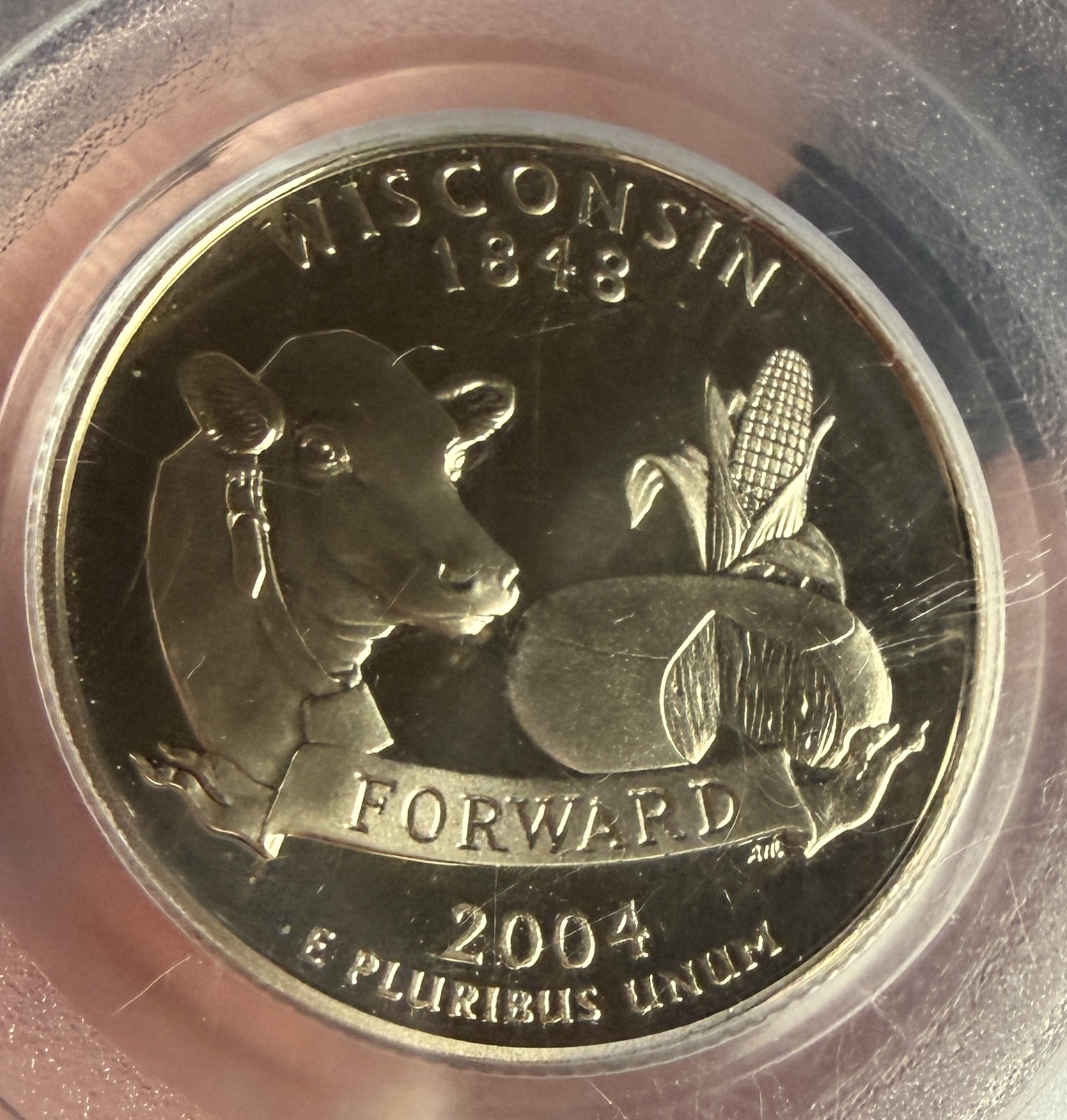 2004-S US Wisconsin State Quarter PCGS PR69DCAM