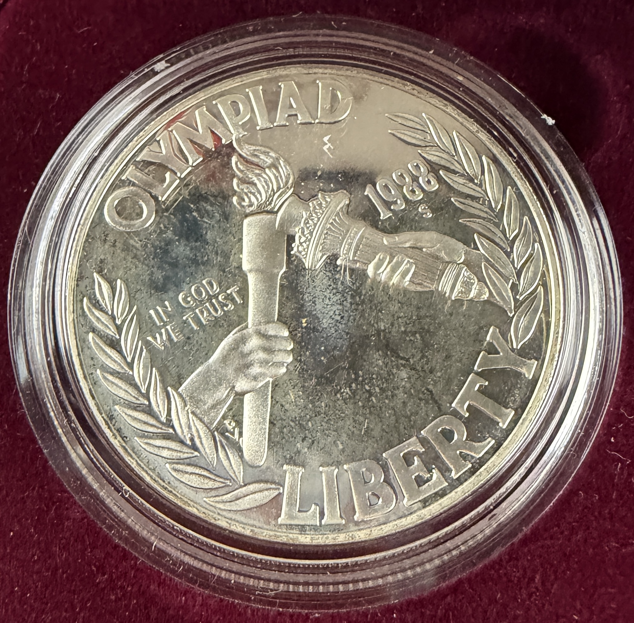 US 1988-S Olympic Commemorative Silver Dollar Proof