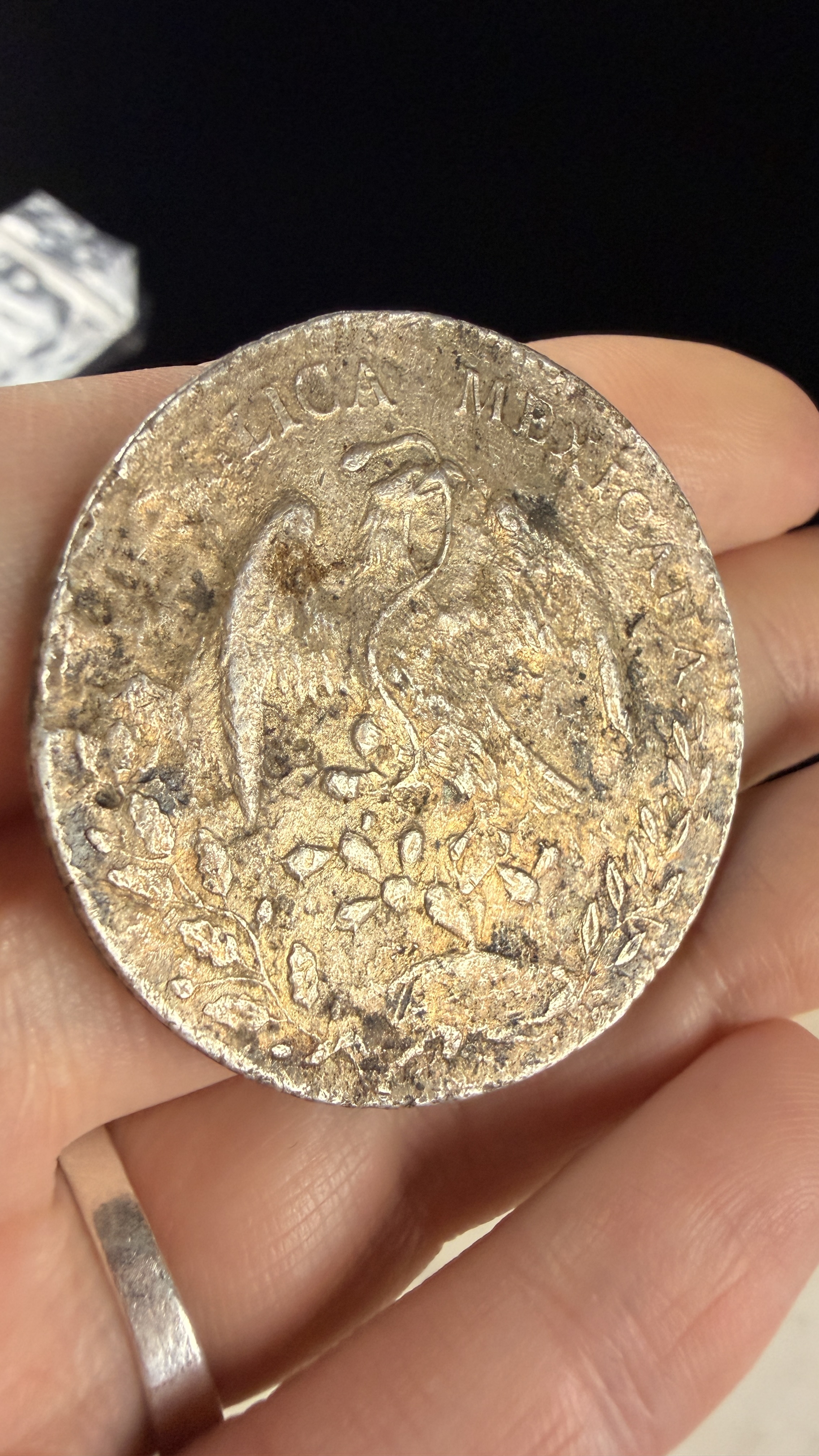 1896 Mo AM MX 8 Reales Silver Coin
