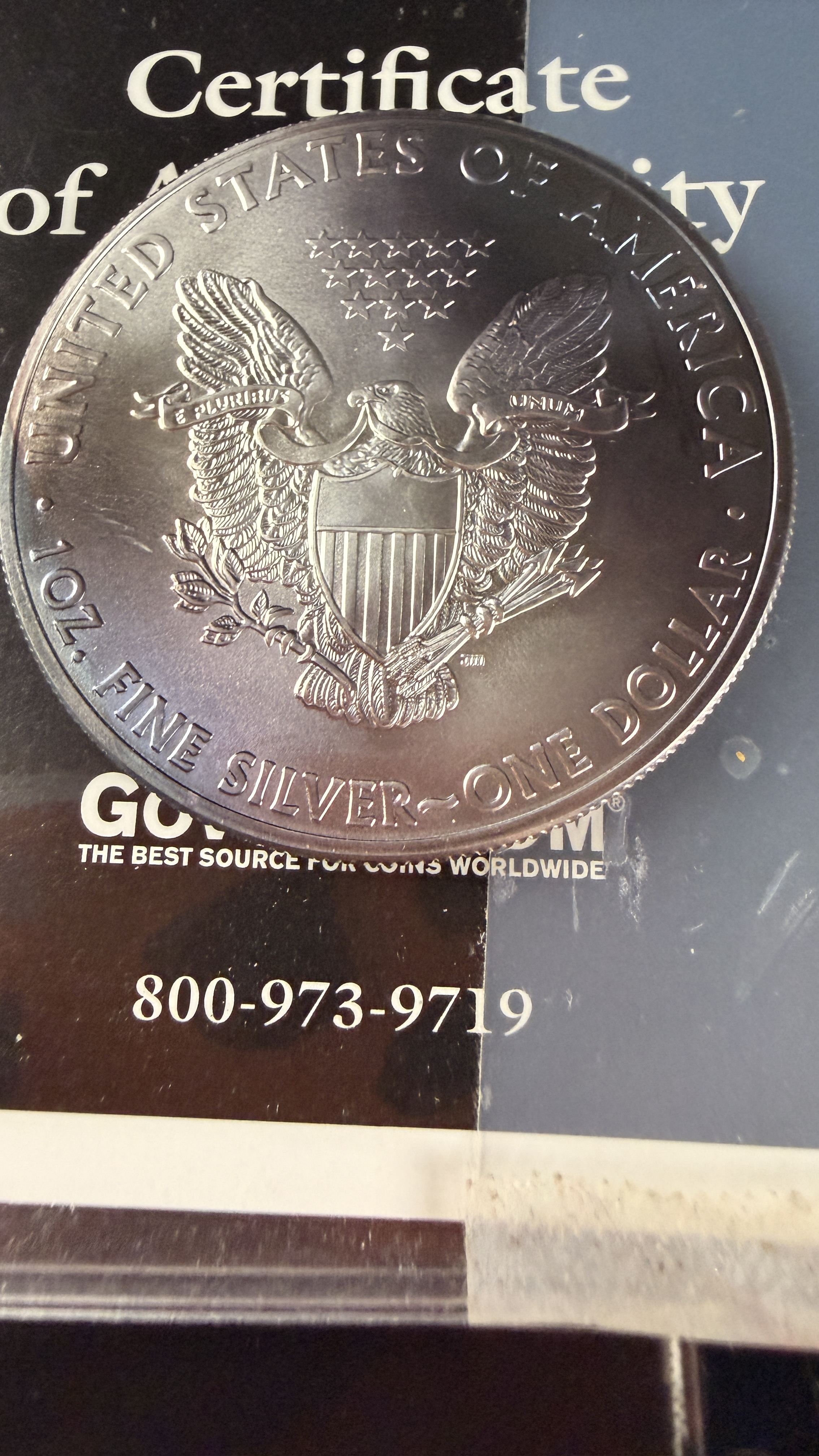 2015 US $1 American Silver Eagle 1 oz Fine Silver Coin