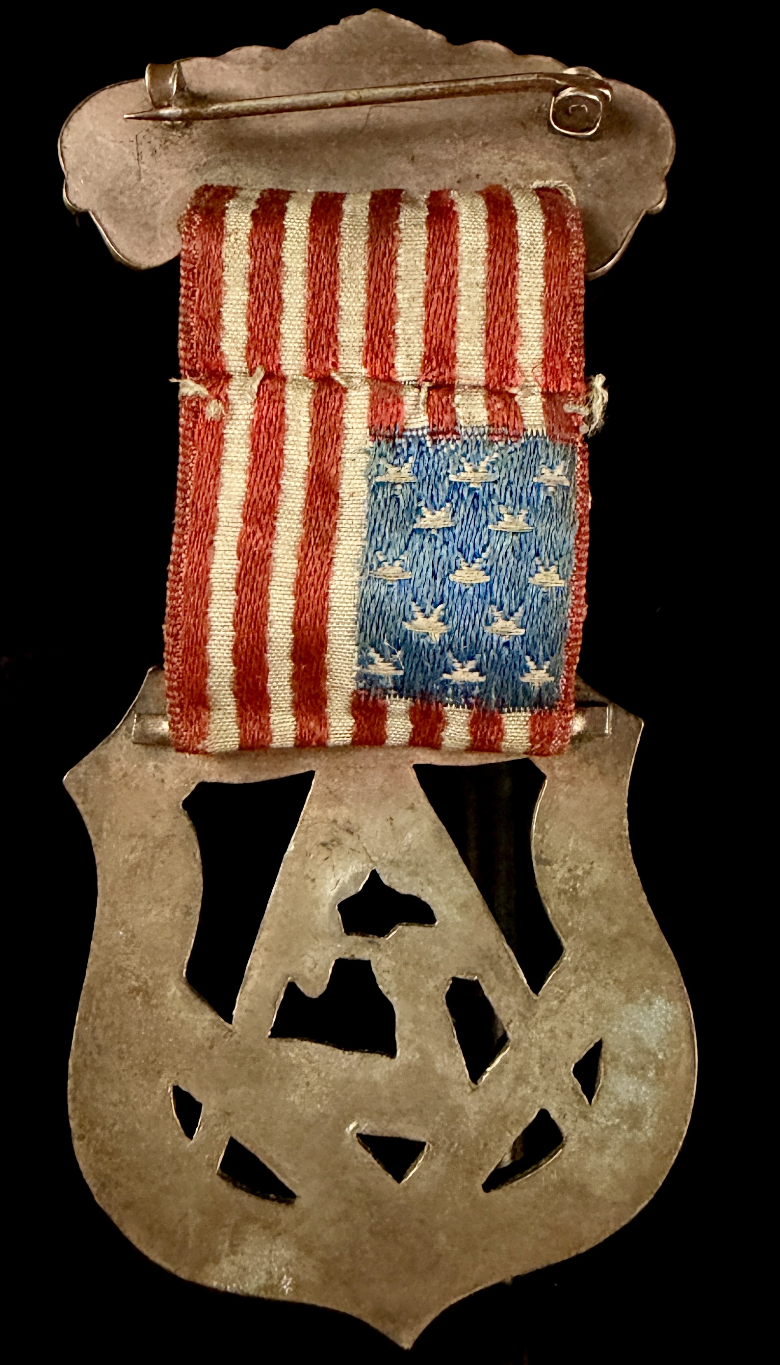Junior Order of United American Mechanics Jr. O.U.A.M. Sayre Council No. 210 Fraternal Member Badge