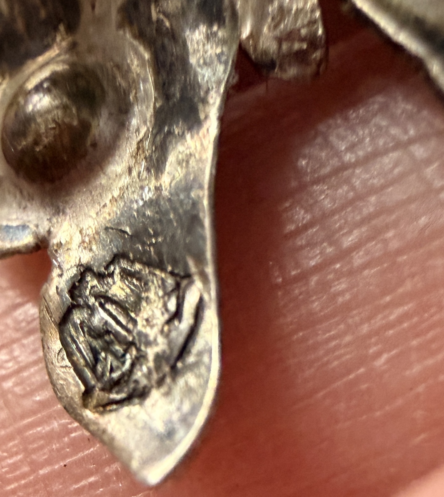 Vintage Mexican Silver and Turquoise Butterfly Brooch