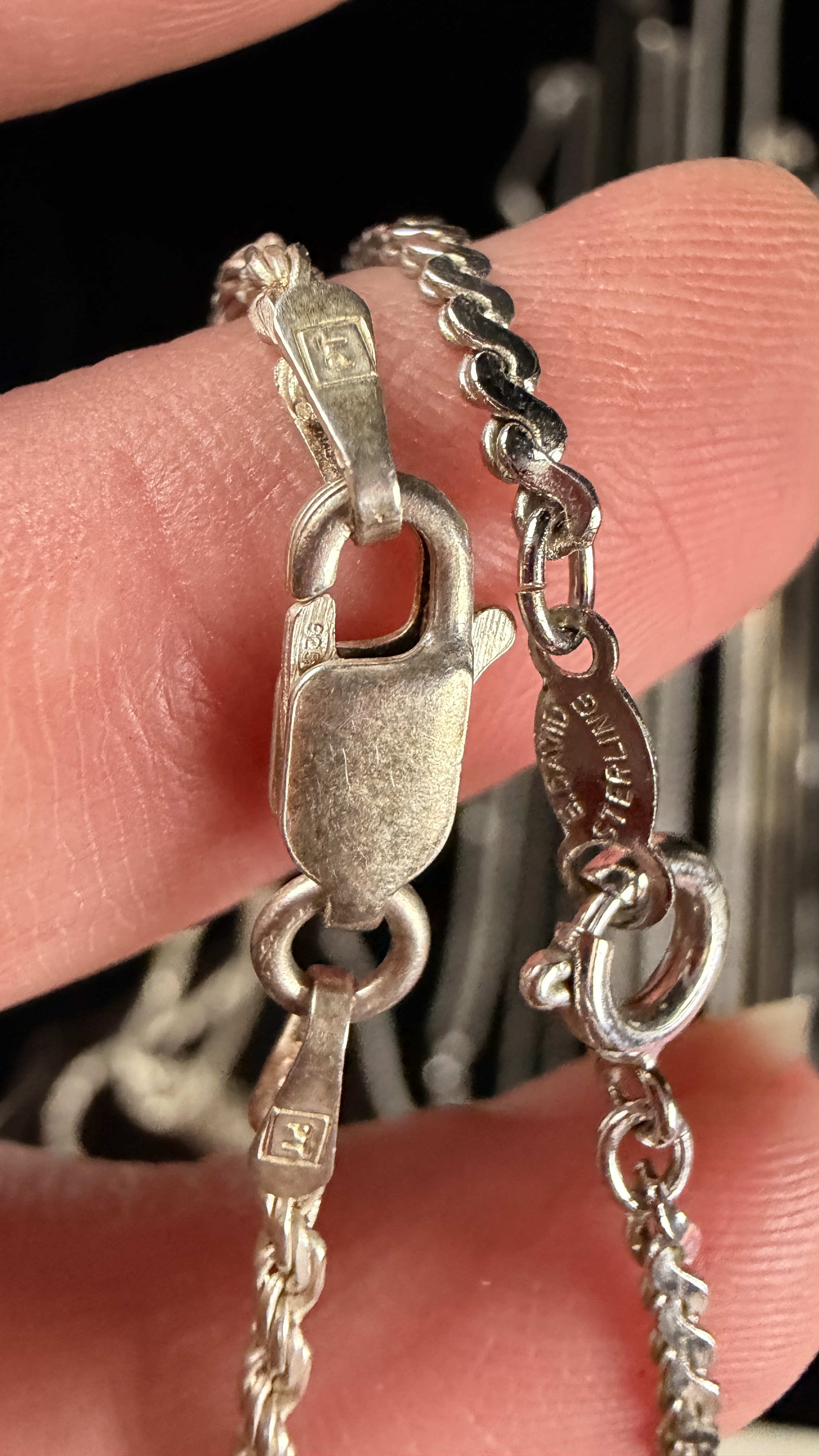 An Assortment of Eleven Sterling Silver Necklaces and Pendants