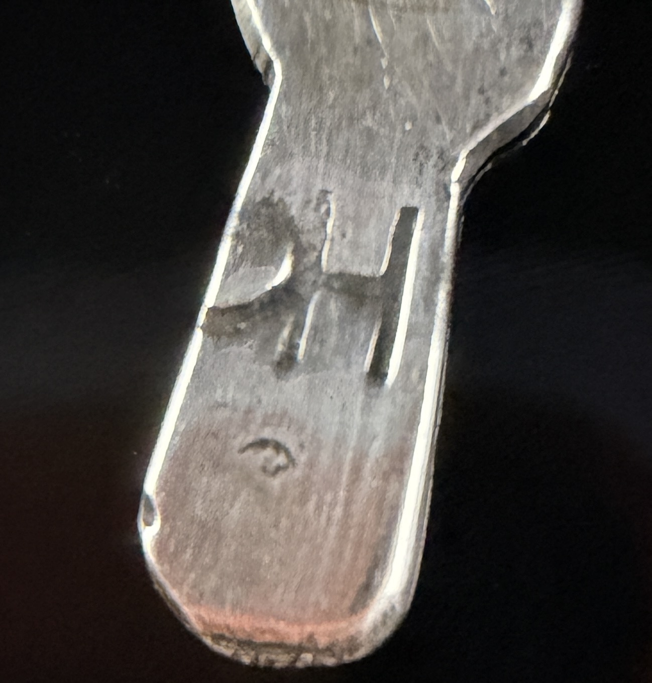 Navajo Sterling Silver Chip Inlay Waterbird Pendant Necklace