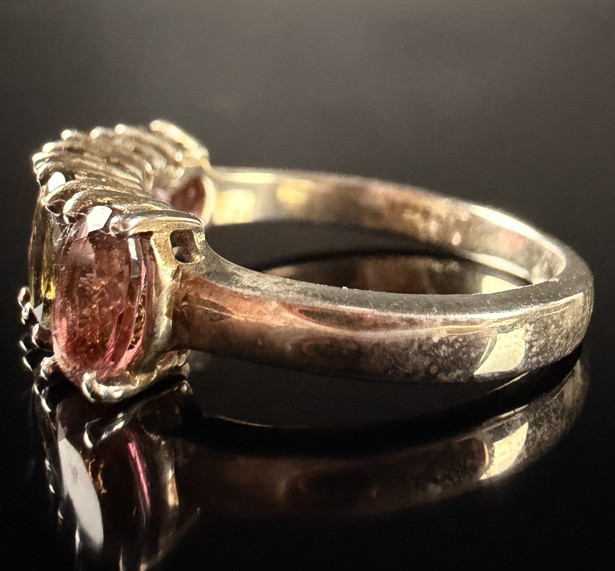Annabella Sterling Silver and Multi-Color Tourmaline Band Ring