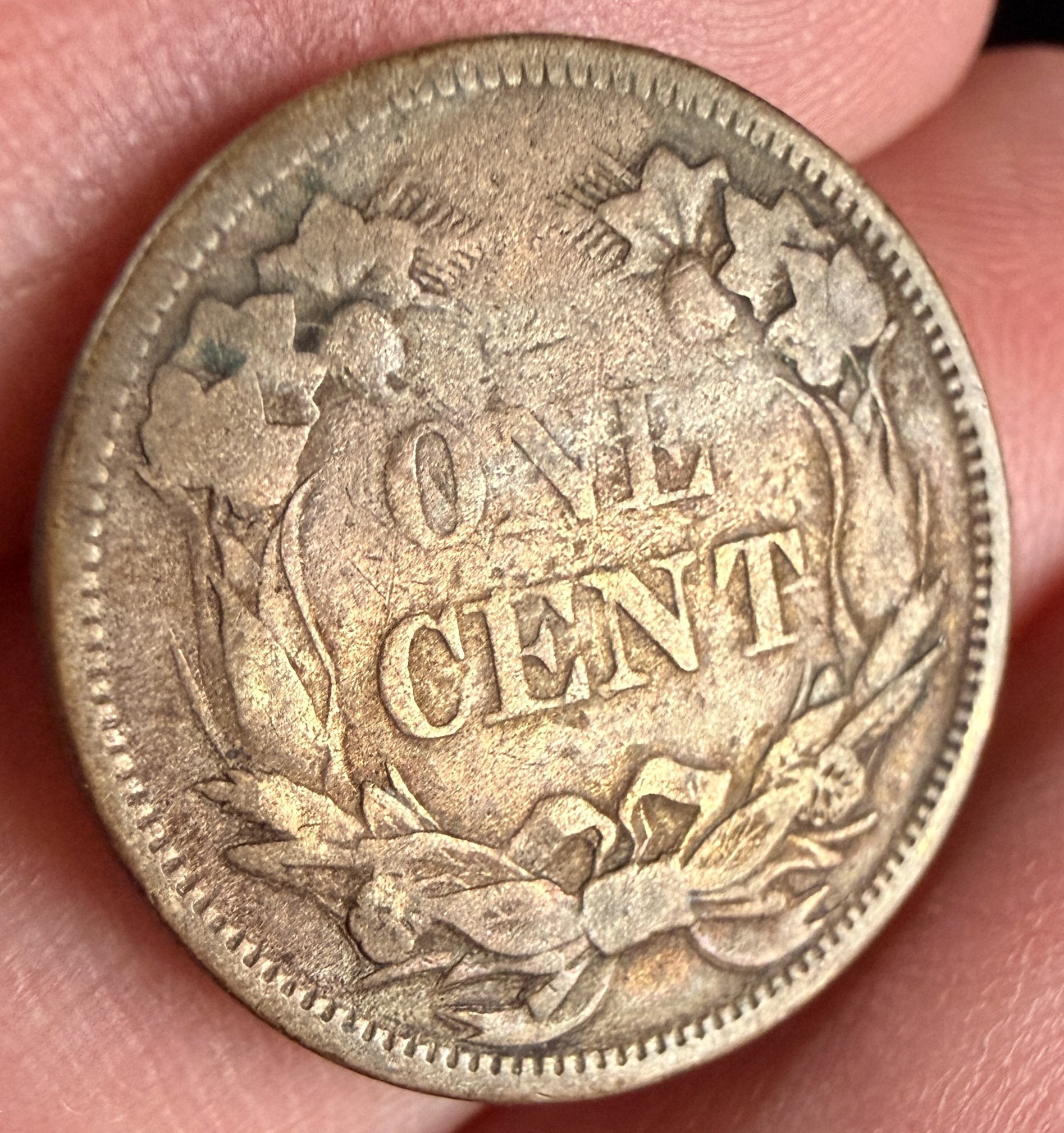 1858 US Flying Eagle Cent, Large Letters Variety