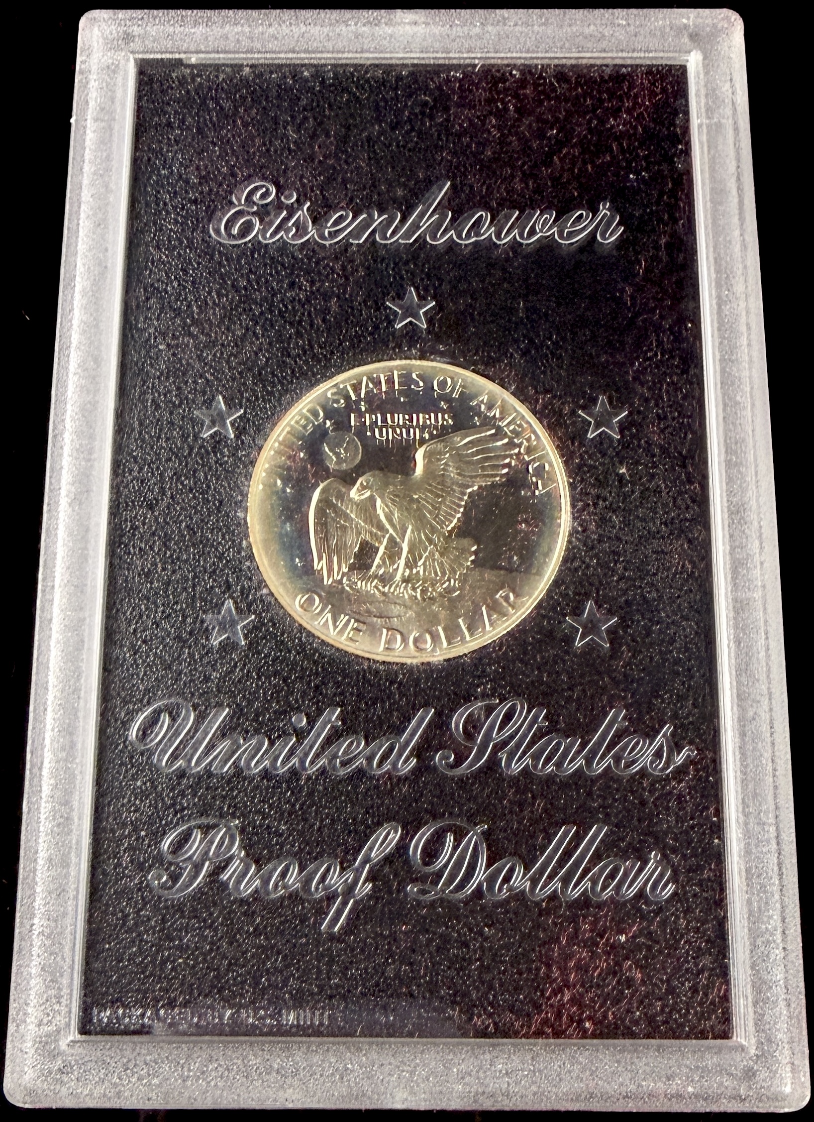 1974-S US Eisenhower 40% Silver Proof Dollar in Original Mint Holder