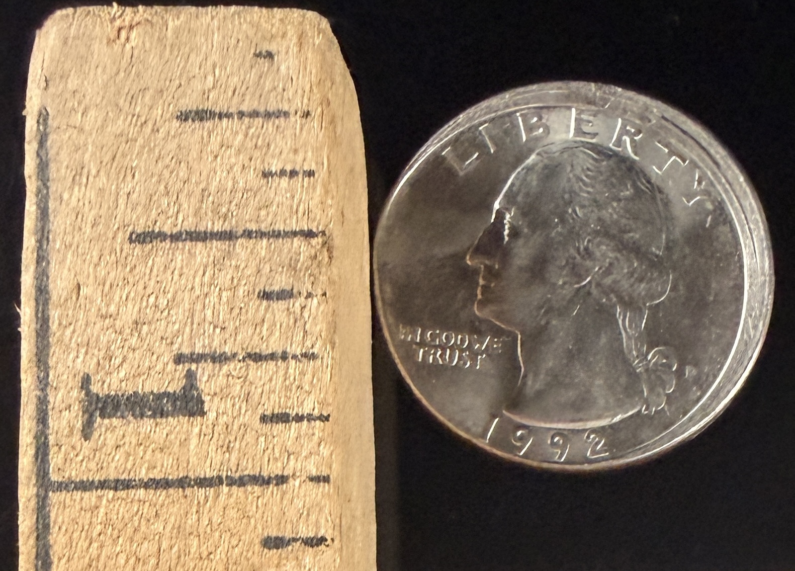 US 1992-P Washington Quarter Dollar Error Coin Double Struck