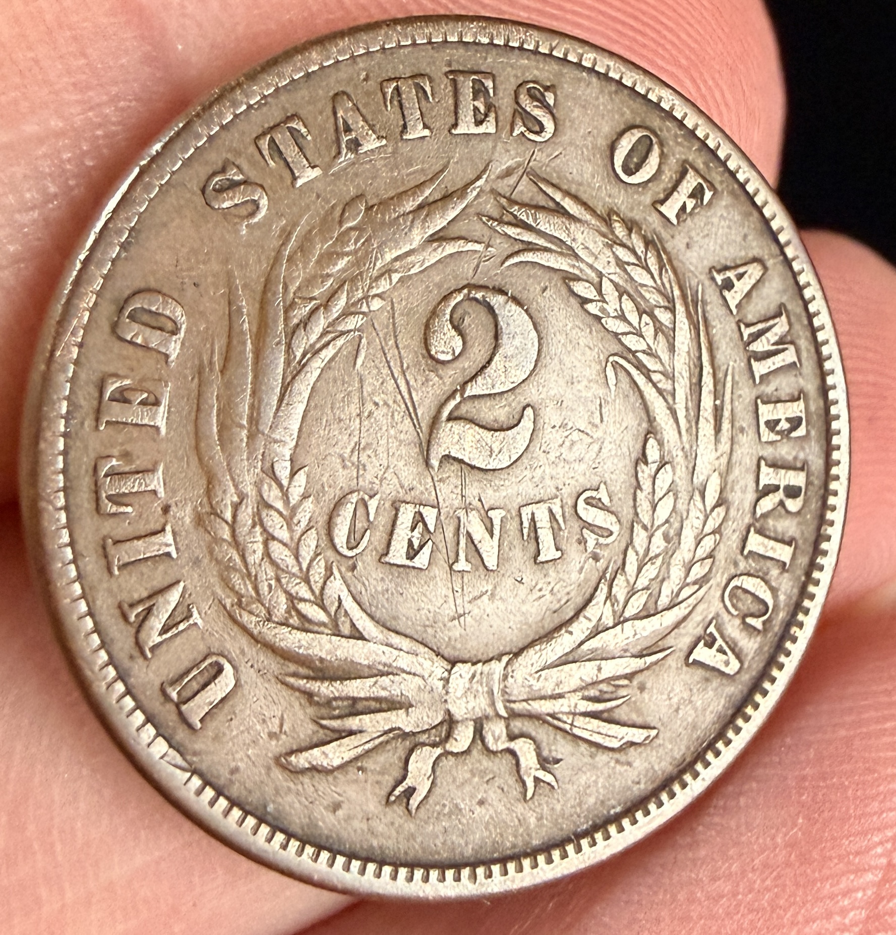 1866 US Two-Cent Piece
