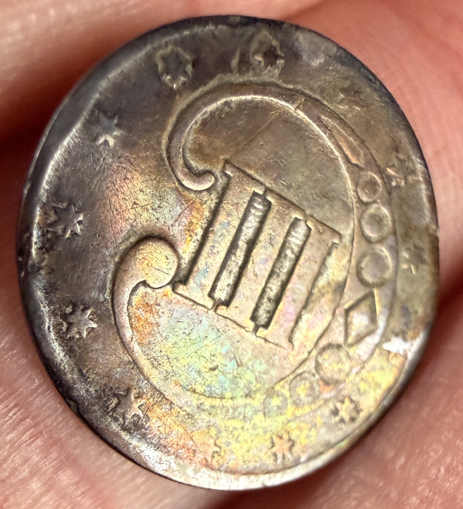 US 1851 Silver Three-Cent Piece