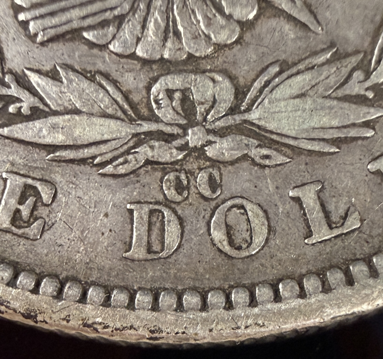 US 1892-CC Morgan Silver Dollar