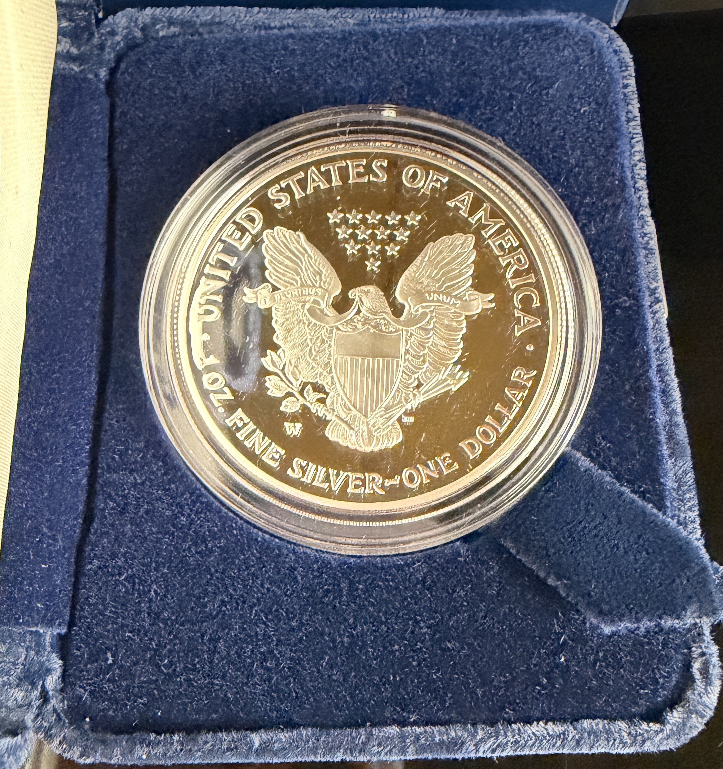 2002-W US One Dollar One Ounce Proof Silver American Eagle