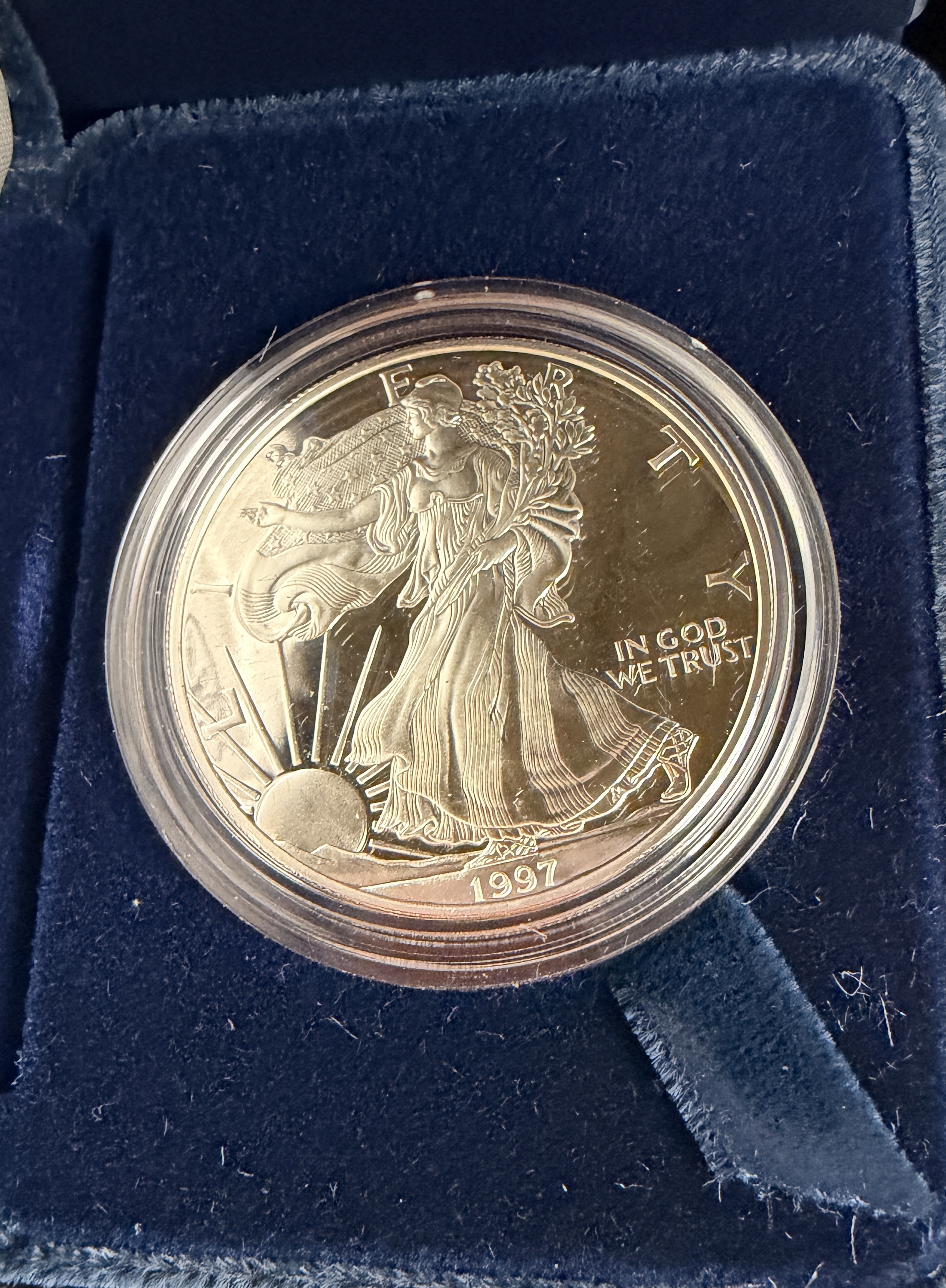 1997 US American Silver Eagle Proof One Dollar Coin