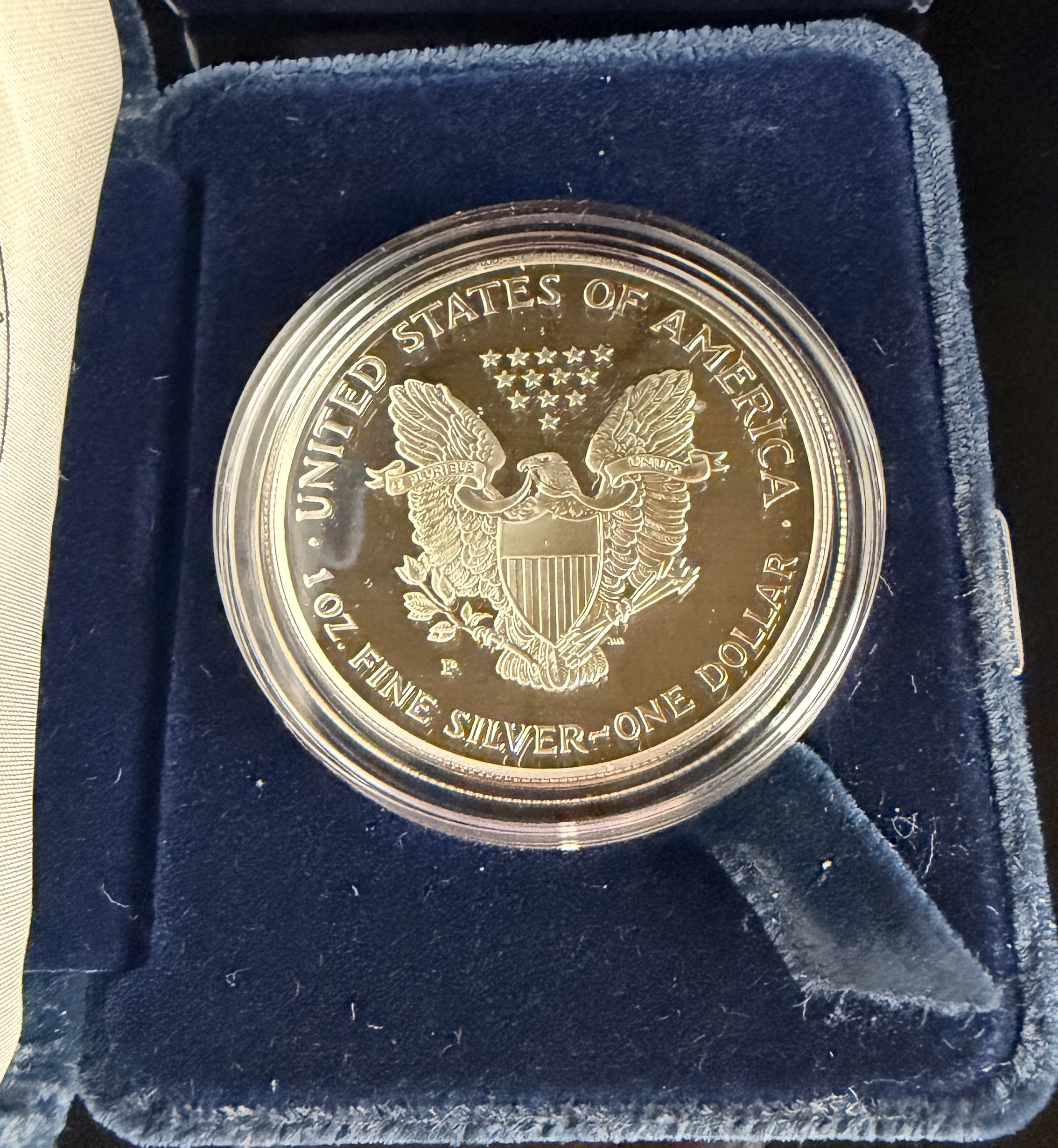 1997 US American Silver Eagle Proof One Dollar Coin