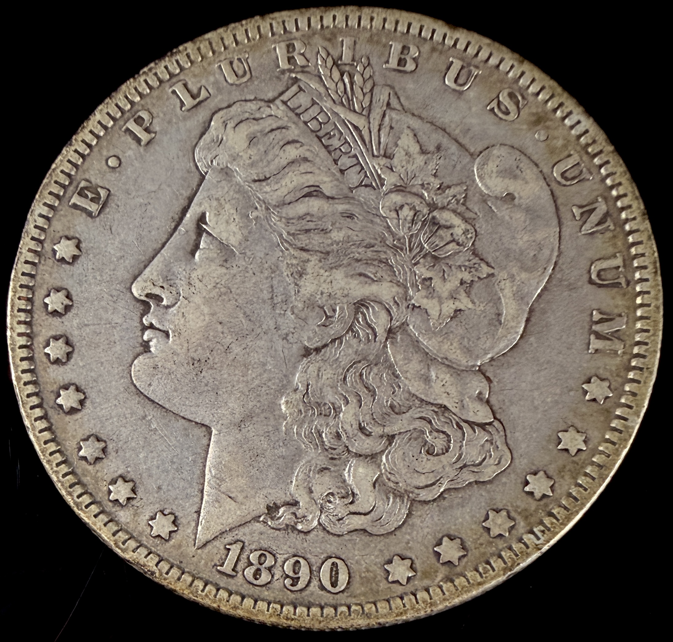 1890-O US Morgan Silver Dollar