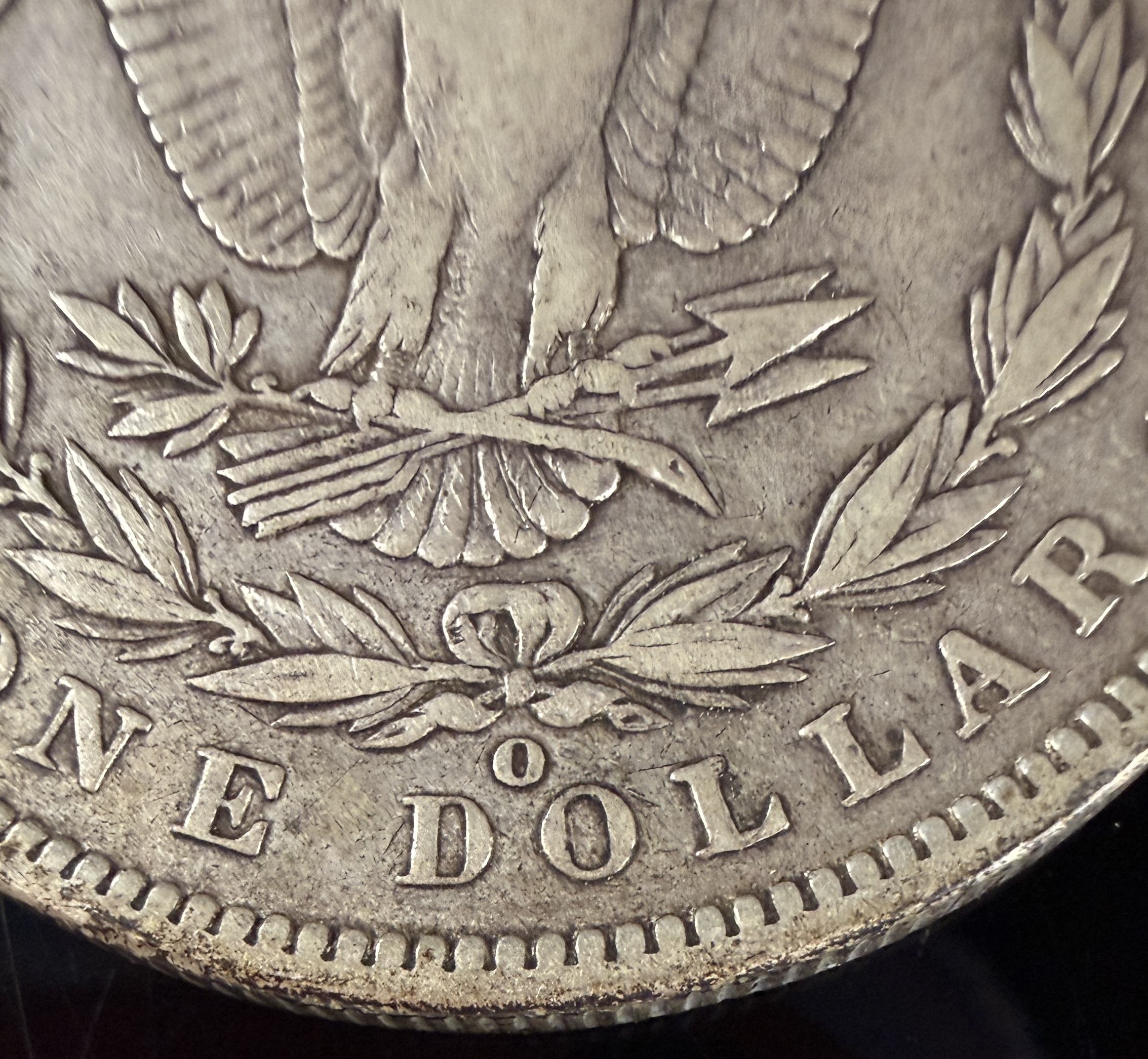 1890-O US Morgan Silver Dollar
