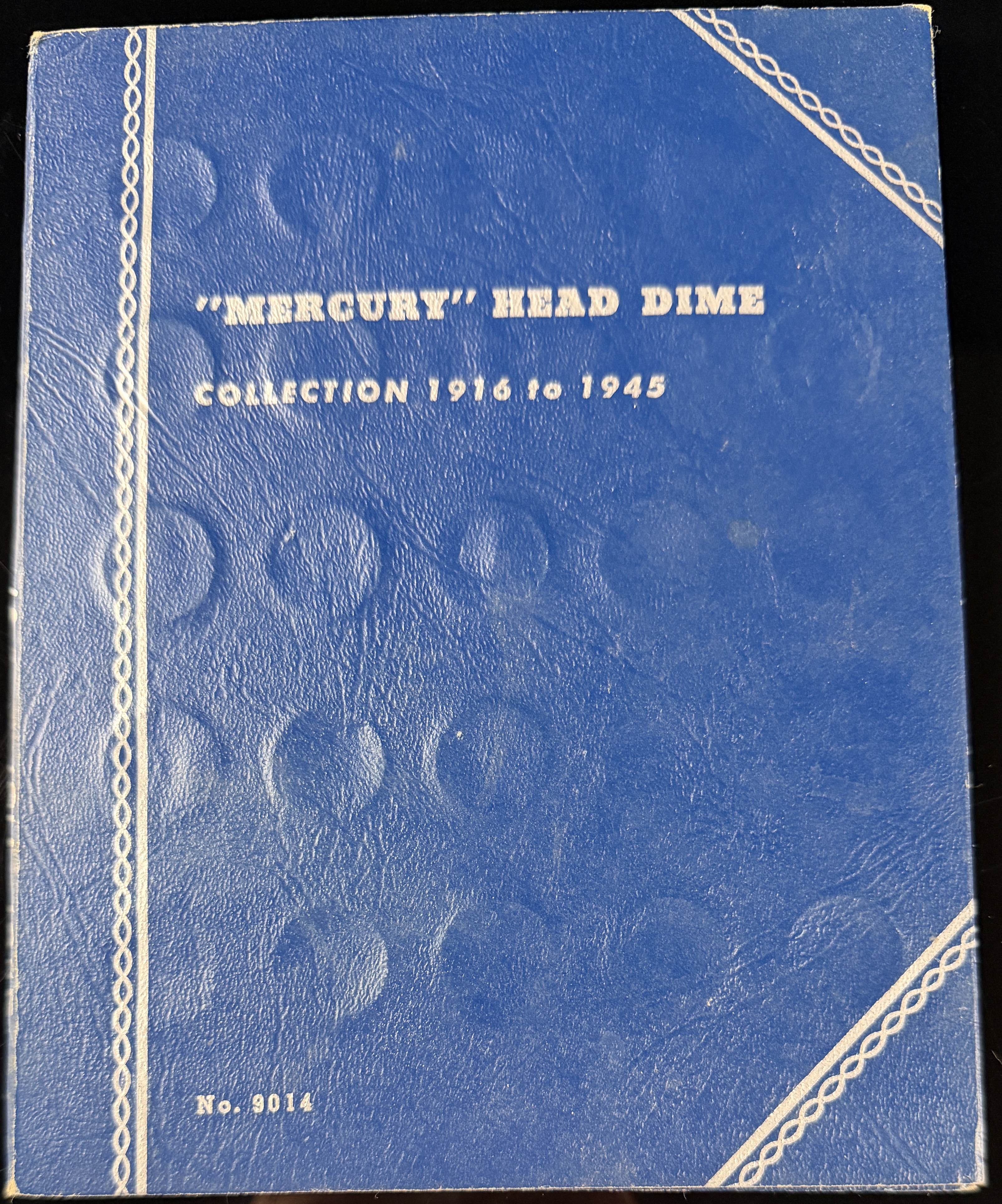 A Collection of US Mercury Head Dimes, 1916-1945, in Whitman Folder No. 9014