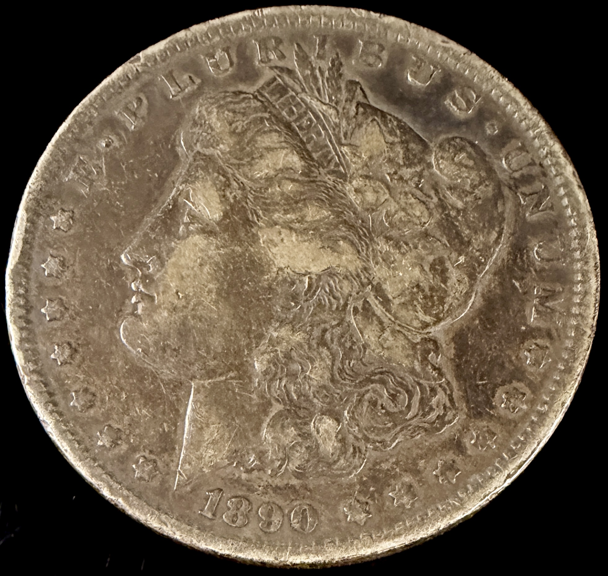 1890 US Silver Morgan Dollar, Philadelphia Mint
